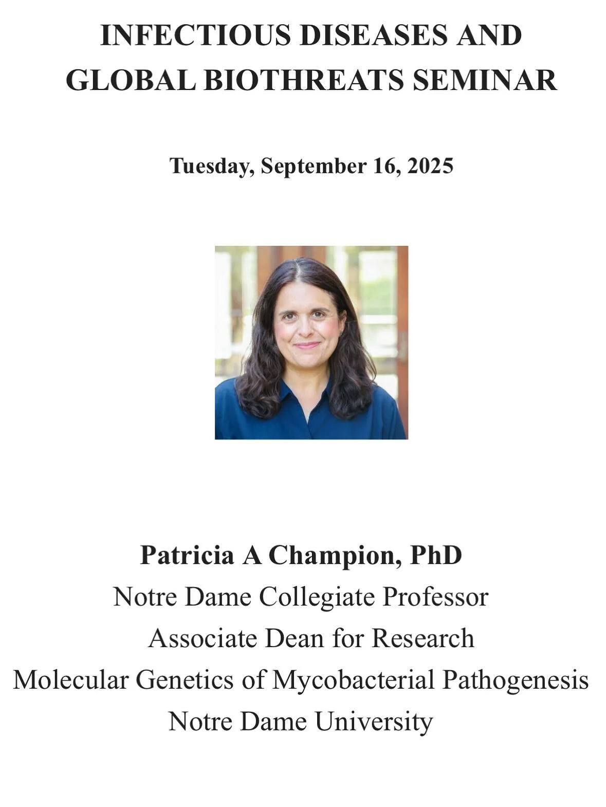 Today, Brady hosted the ID seminar series&rsquo; invited speaker talk, titled &ldquo;Conserved mechanisms of protein translocation and regulation in pathogenic mycobacteria&rdquo;, by Dr Champion🏆 What an AMAZING presentation! Patricia is a seminal 
