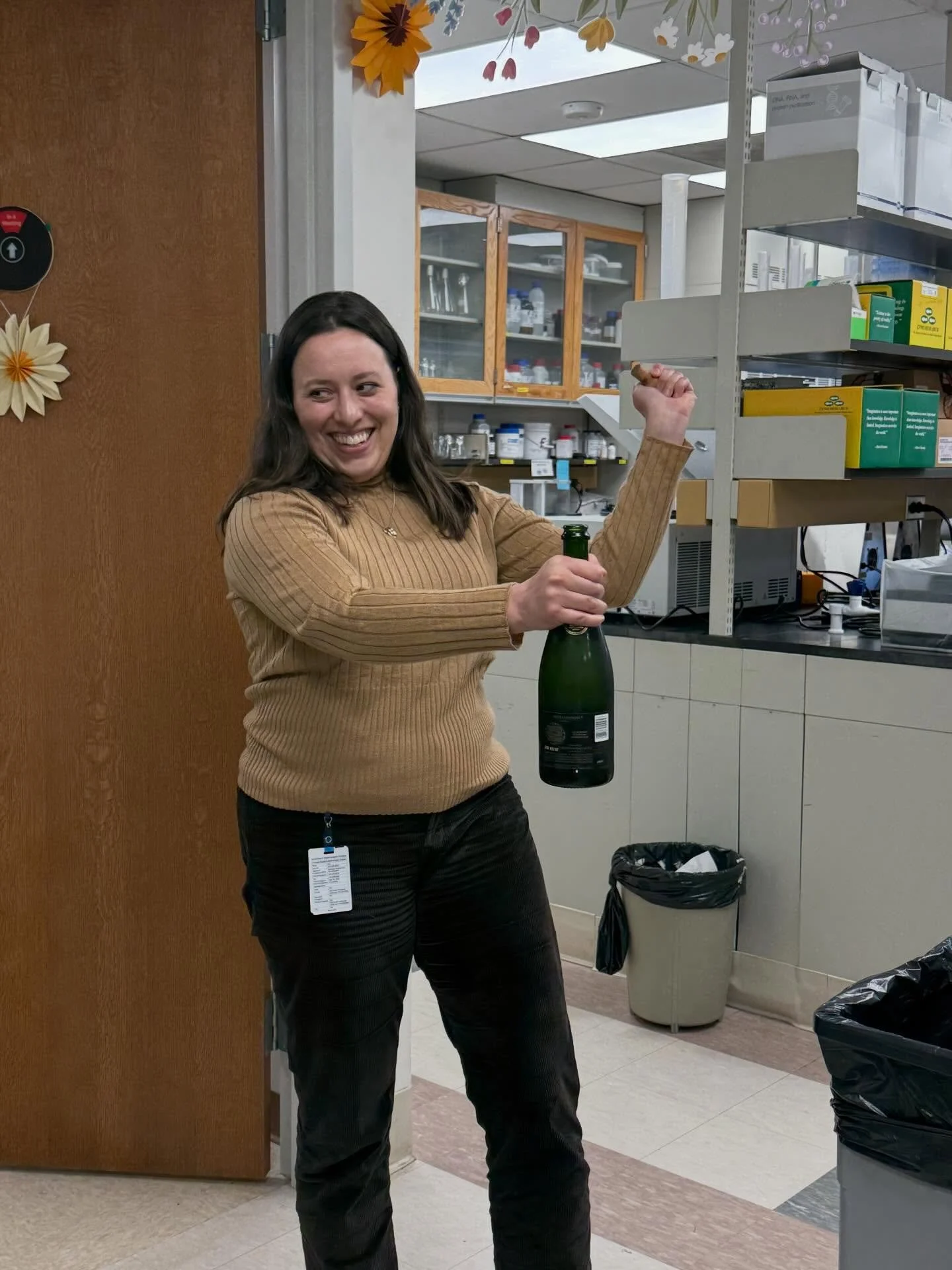The Spencer Lab is funded!! Had some today celebrating being notified of our pending award! Tomorrow it&rsquo;s back to work, though! 💰🧫🥼#labgrind #thanksnih