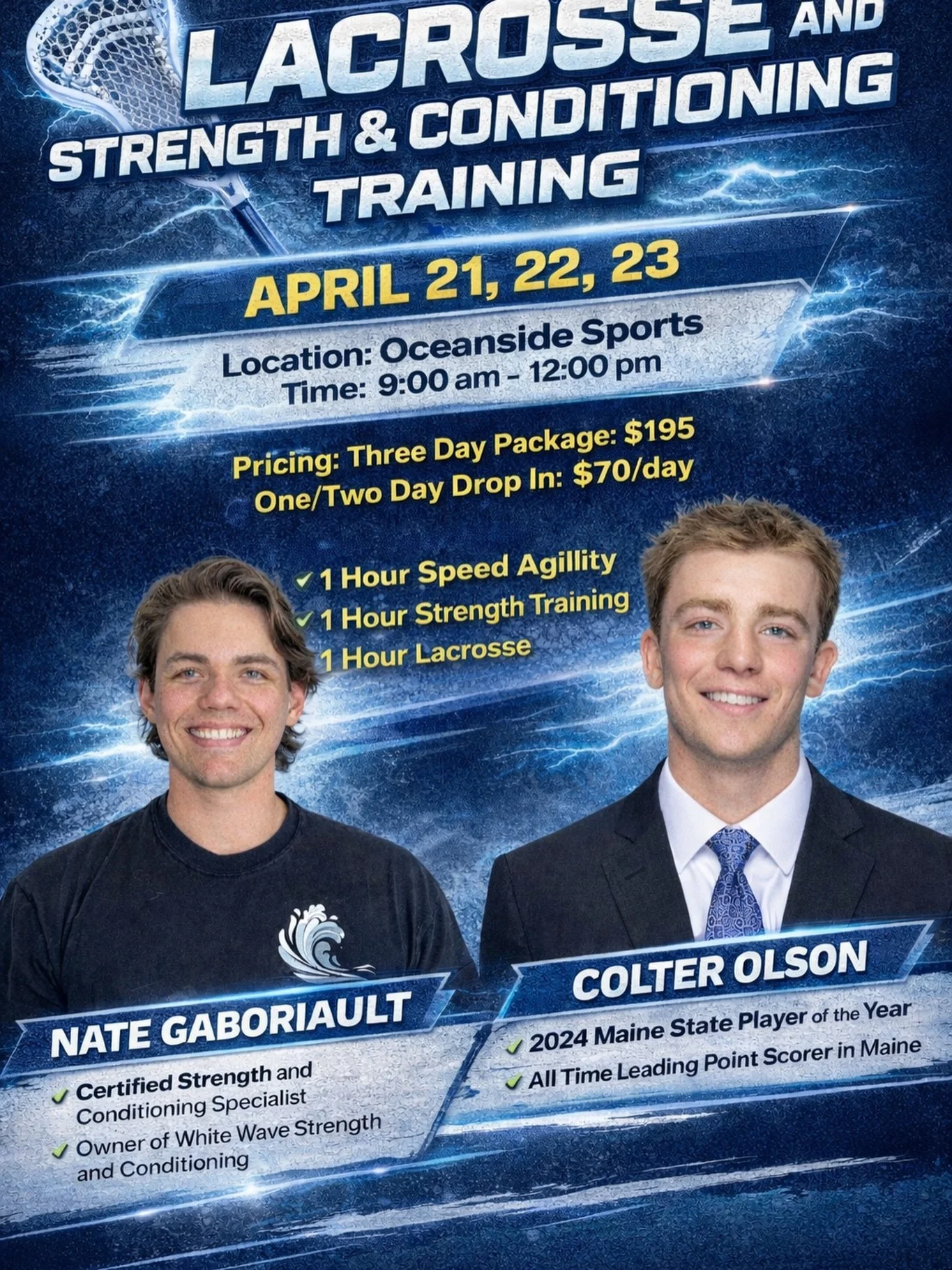 Middle Schoolers! Join us over spring break! Comment &ldquo;Lacrosse&rdquo; and we will DM you the registration link