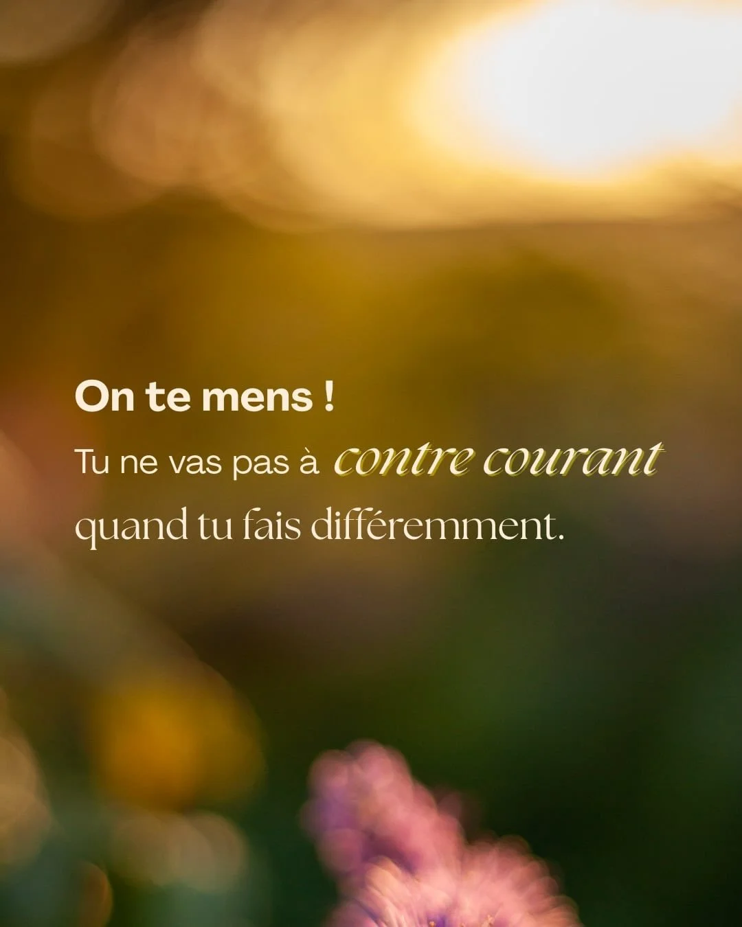 Sortons du stats quo !

Ils ne veulent pas que l&rsquo;on se souvienne que leur courant, celui de la soci&eacute;t&eacute;, est celui qui est &agrave; contre sens.

Alors ils nous font croire que les bizarres c&rsquo;est nous, ceux qui faisons, penso