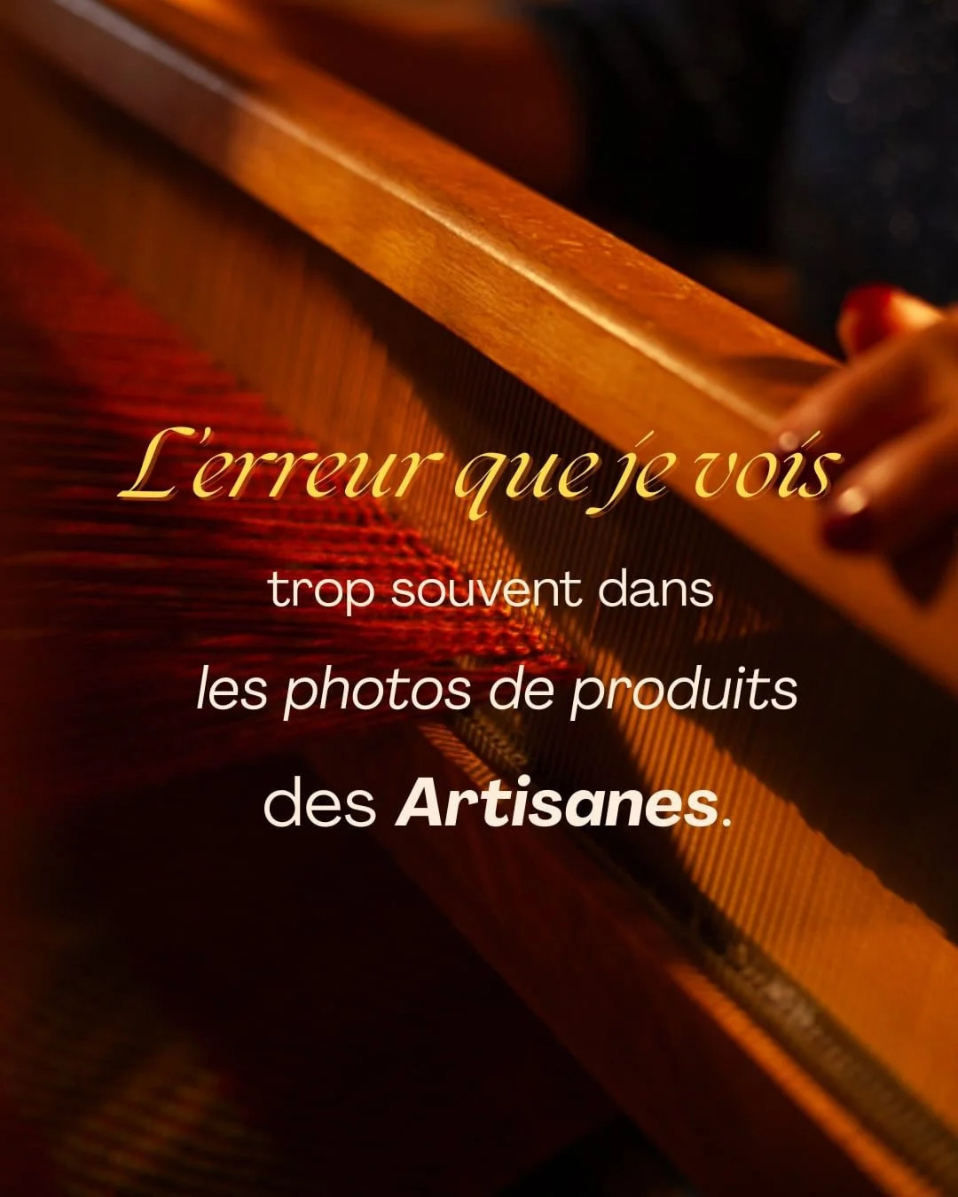 Redondance = mort de l&rsquo;int&eacute;r&ecirc;t de tes clients 

En plus de te faire tourner en rond dans tes posts et les possibilit&eacute;s de pr&eacute;senter tes pi&egrave;ces artisanales,

Les photos trop similaires en viennent &agrave; &laqu