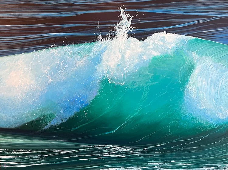 DEPPER WATER, 24 x 36, acrylic on linen