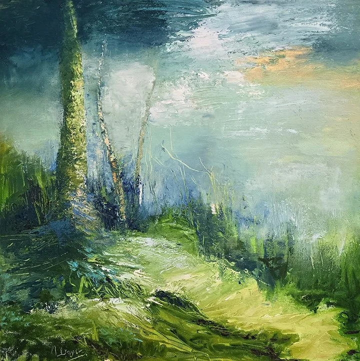 MOONLIGHT, 30x30, oil on canvas