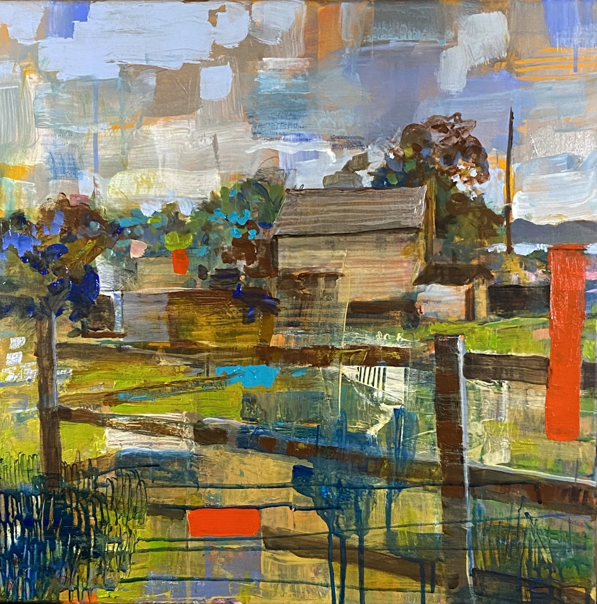 THE LOST FARM, 20 x 20, acrylic on linen