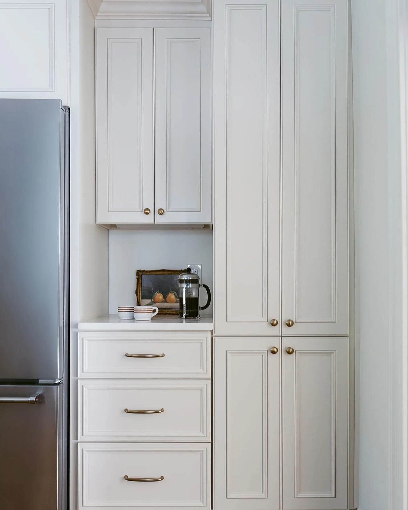A lovely place for a coffee station! We are so intentional with all of our planning and details. Maison Baker thinks of all the details and executes how to make spaces the best they can be for your lifestyle and living.