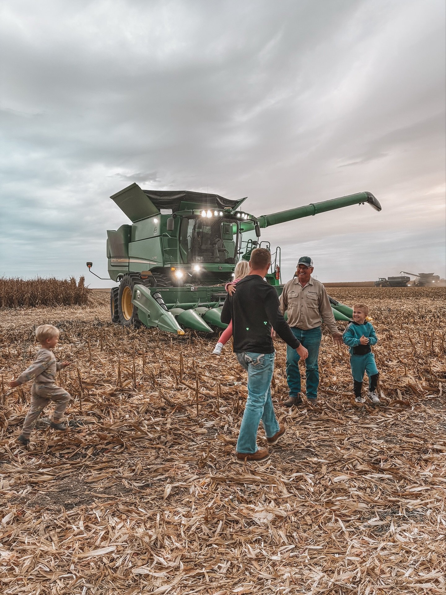 Harvest officially paused for some tractor fun. 🌾