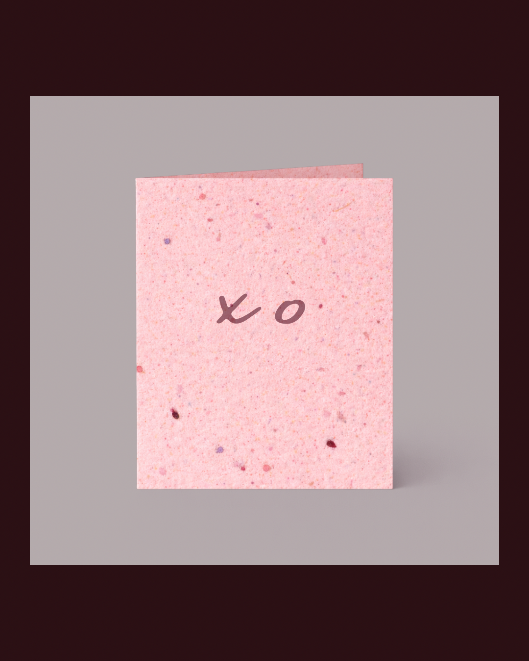 Seeded Paper Valentine’s Day Card