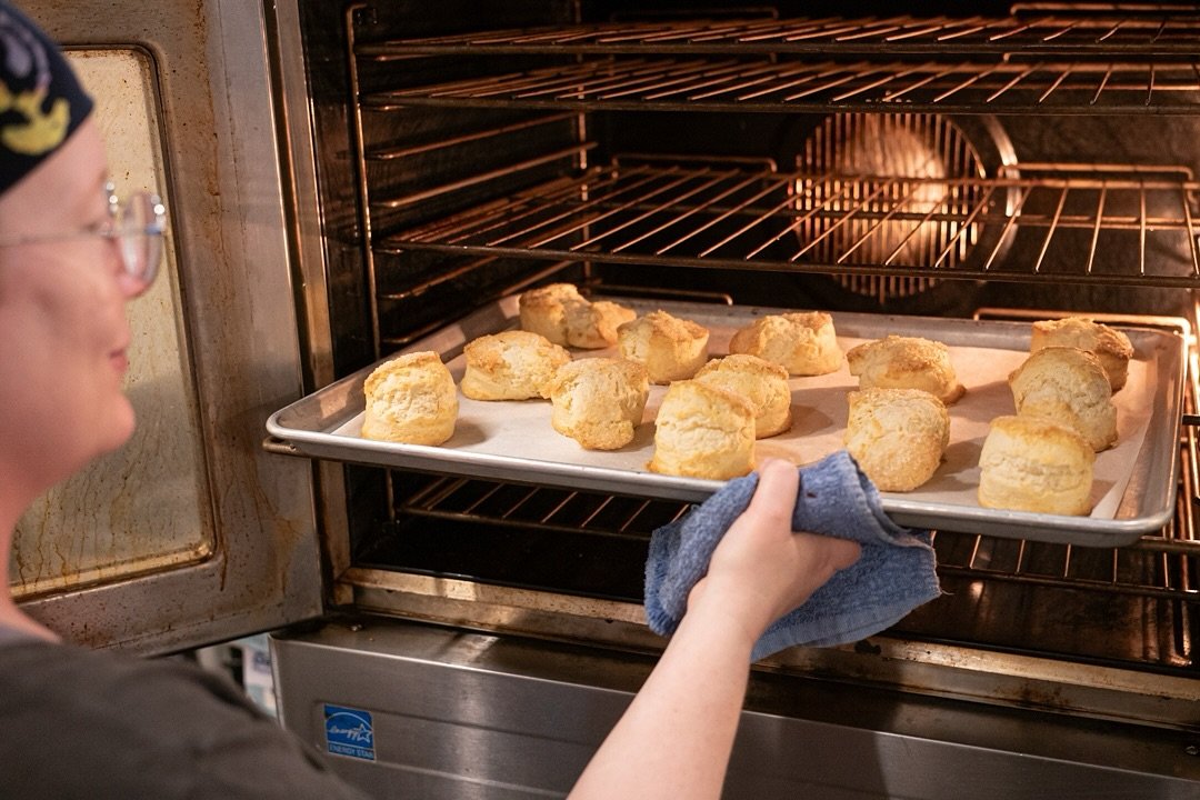 Start your week on a warm, buttery note. Our freshly baked buttermilk biscuits are tender, flaky, and just the comfort you need this Monday.⁠
⁠
#screendoorpdx #pdxfood #portlandfood #exploreportland #travelportland #buttermilkbiscuits