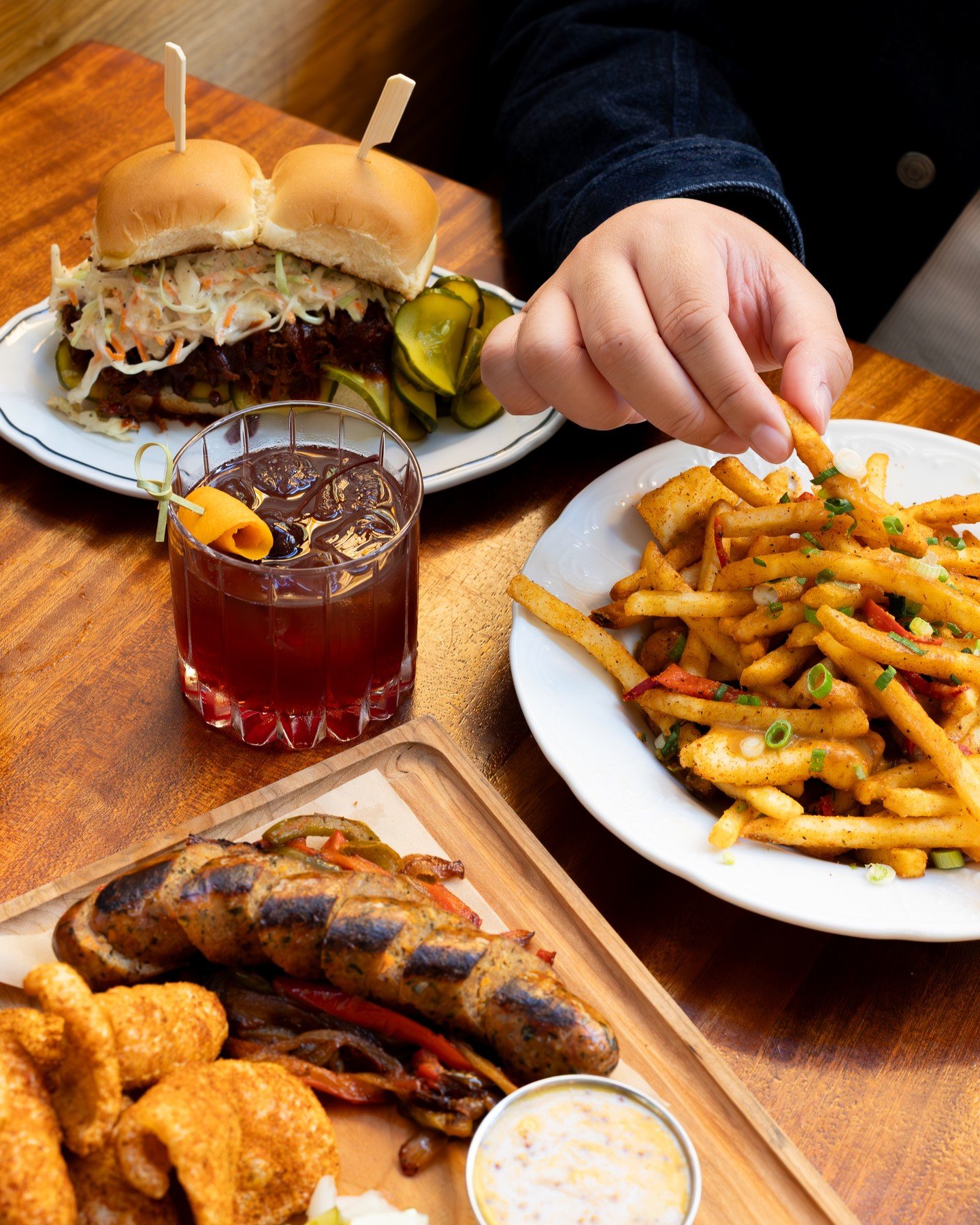 Happy hour means bites &amp; drinks under $10, the perfect reason to catch up with friends or unwind with colleagues after work. It&rsquo;s happening at both locations from 4:30&ndash;5:30 pm and 8&ndash;9 pm. Come grab your favorites and raise a gla