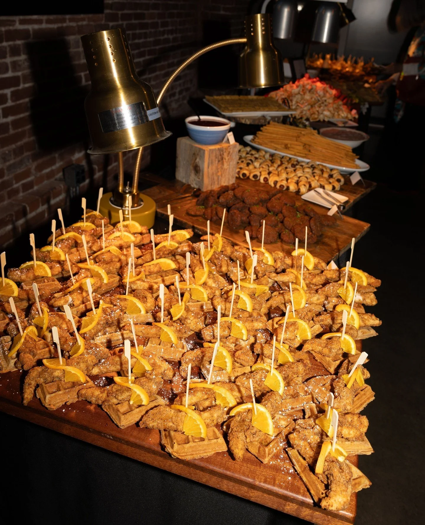 We had so much fun at the Theater Lover&rsquo;s Bash at Portland Center Stage a couple of weeks ago! ⁠
⁠
The crowd showed up dressed for the occasion, and we helped fortify bidders with our chicken &amp; waffles, pigs in a blanket and so much more!⁠
