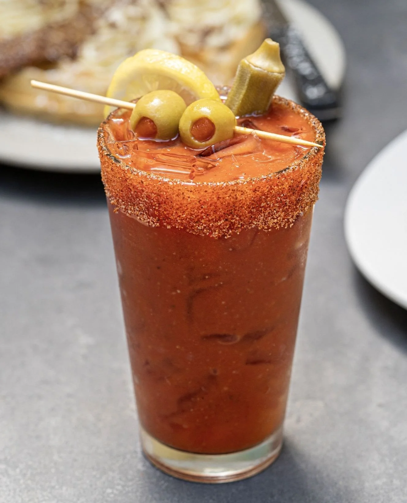 Come sip with us at @thebloodymaryfest this Saturday, May 30, at the Redd on Salmon. Our award-winning Creole Bloody Mary is a bold blend of spicy house mix and vodka, topped with pickled okra, olives, and a Creole spice rim.⁠
⁠
Tickets are still ava