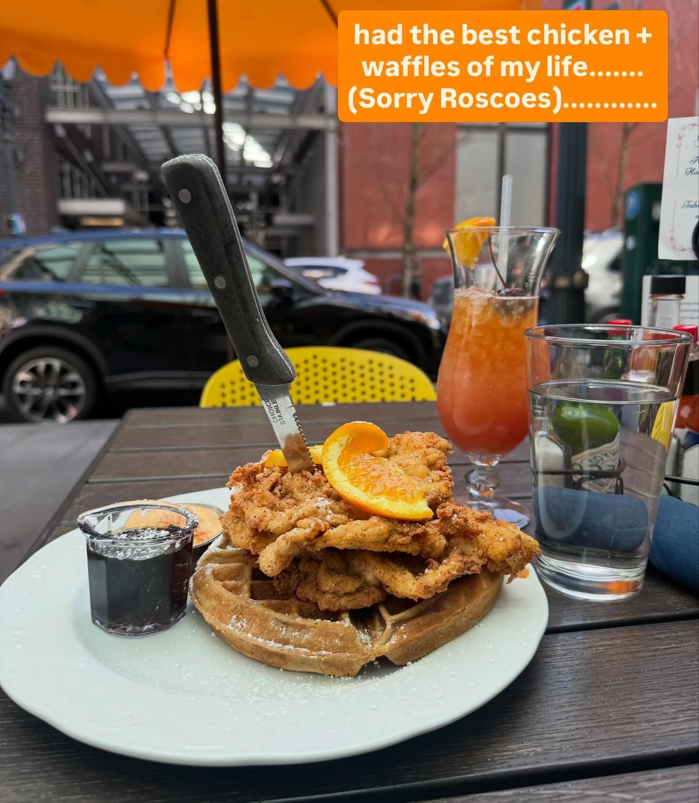 Our chicken &amp; waffles wouldn&rsquo;t be the same without you! Thanks for including us in your travel plans.⁠
⁠
📸 bigfoodie101 @j3msings @kate_huber @chiararaumann