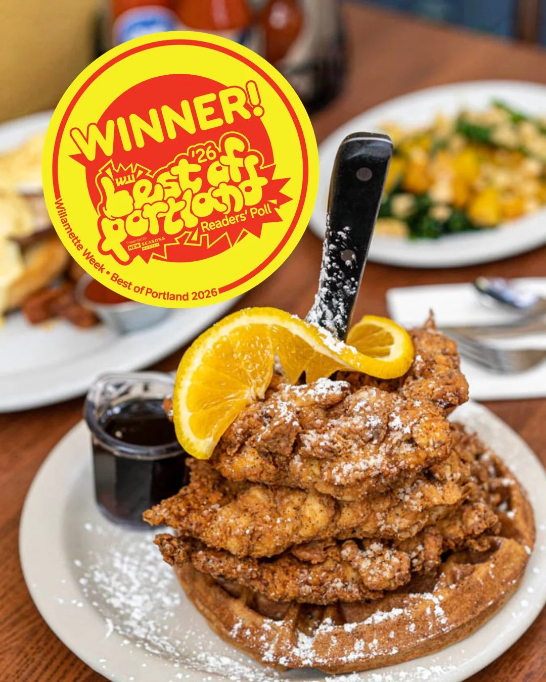 TWO YEARS IN A ROW! 🎉 Thanks to your support, we've been voted Best Brunch Spot in @willametteweek's 2026 Best of Portland Readers' Poll!⁠
⁠
We're so grateful to everyone who took the time to vote, joined us in our dining room, recommended us to fri