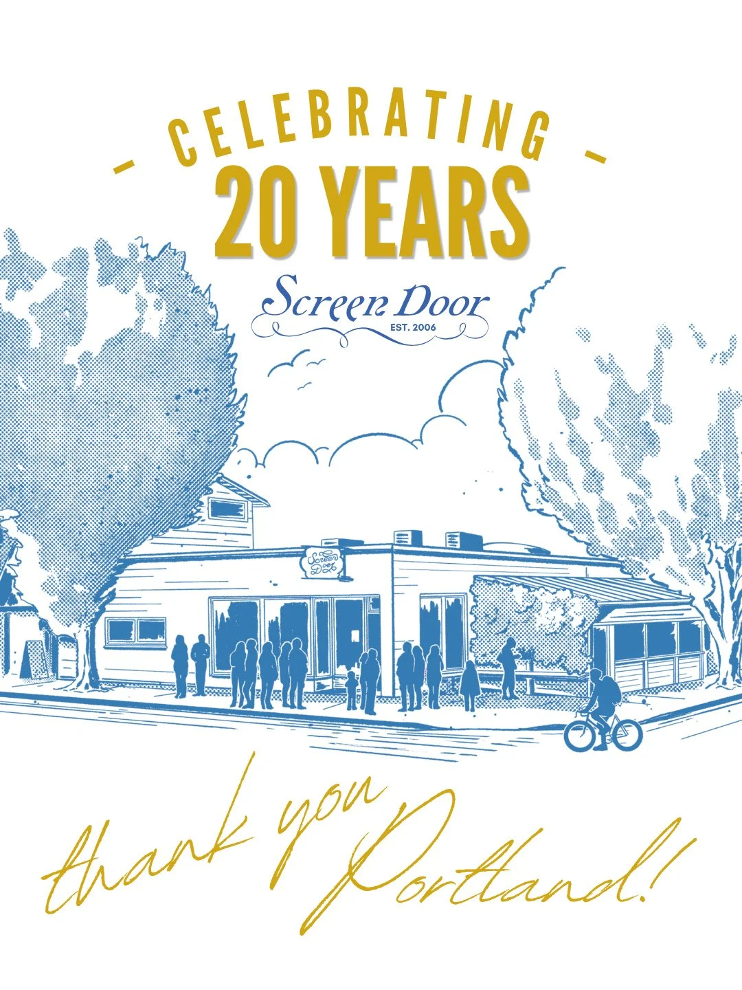 Twenty years ago, we took a gamble on building a little restaurant in a former machine shop. We weren't dreaming about celebrating a twentieth anniversary. We were just trying to throw the best party we could every shift. ⁠
⁠
From the beginning, our 