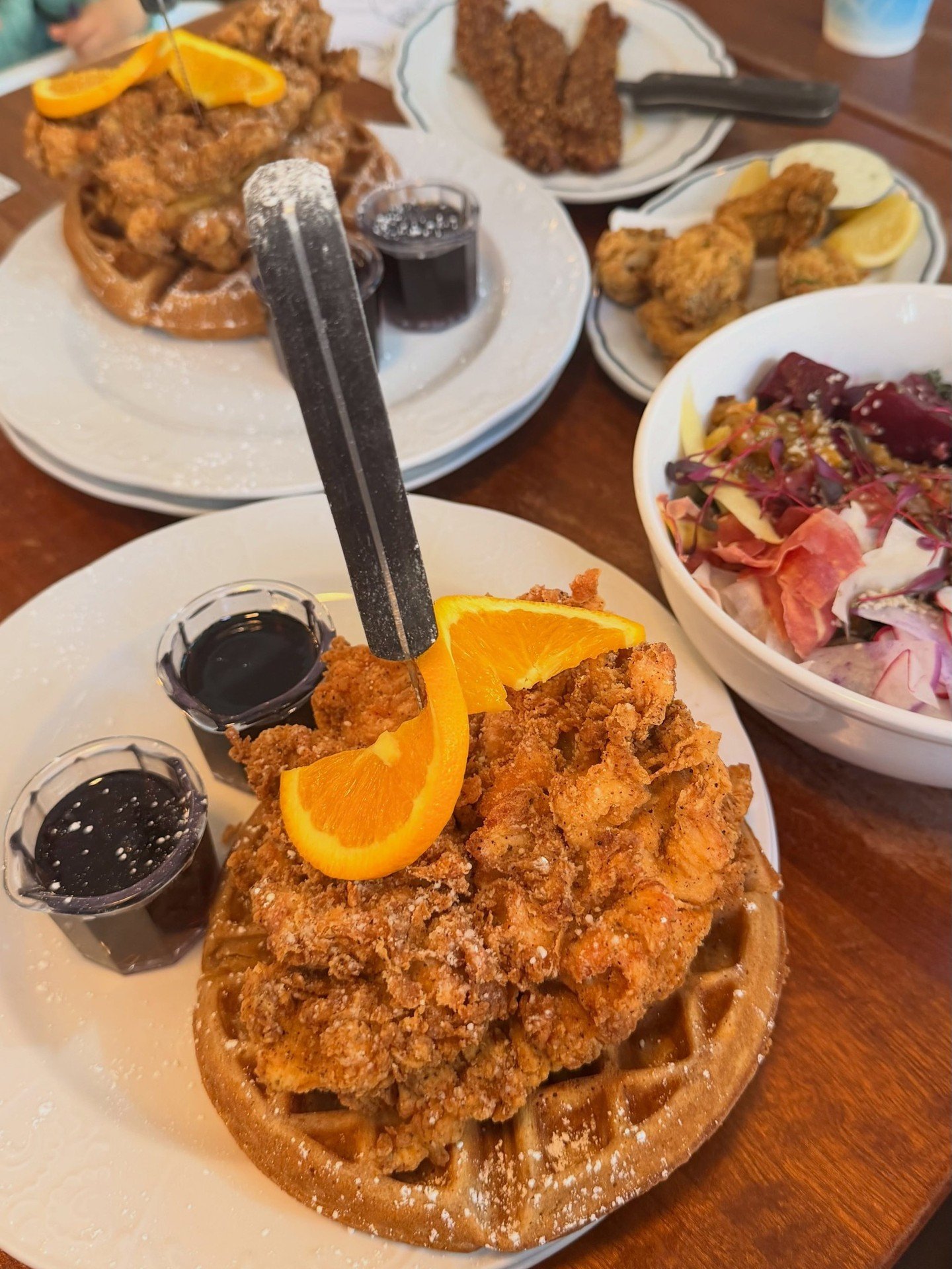 Safe to say our Chicken &amp; Waffles have quite the fan club. 🍗🧇 Thanks for sharing your visits and photos with us.⁠
⁠
Captured by @foodhub.to @hungry_bunny_bay @gastronomicdrifter⁠
⁠
#screendoorpdx #pdxfood #portlandfood