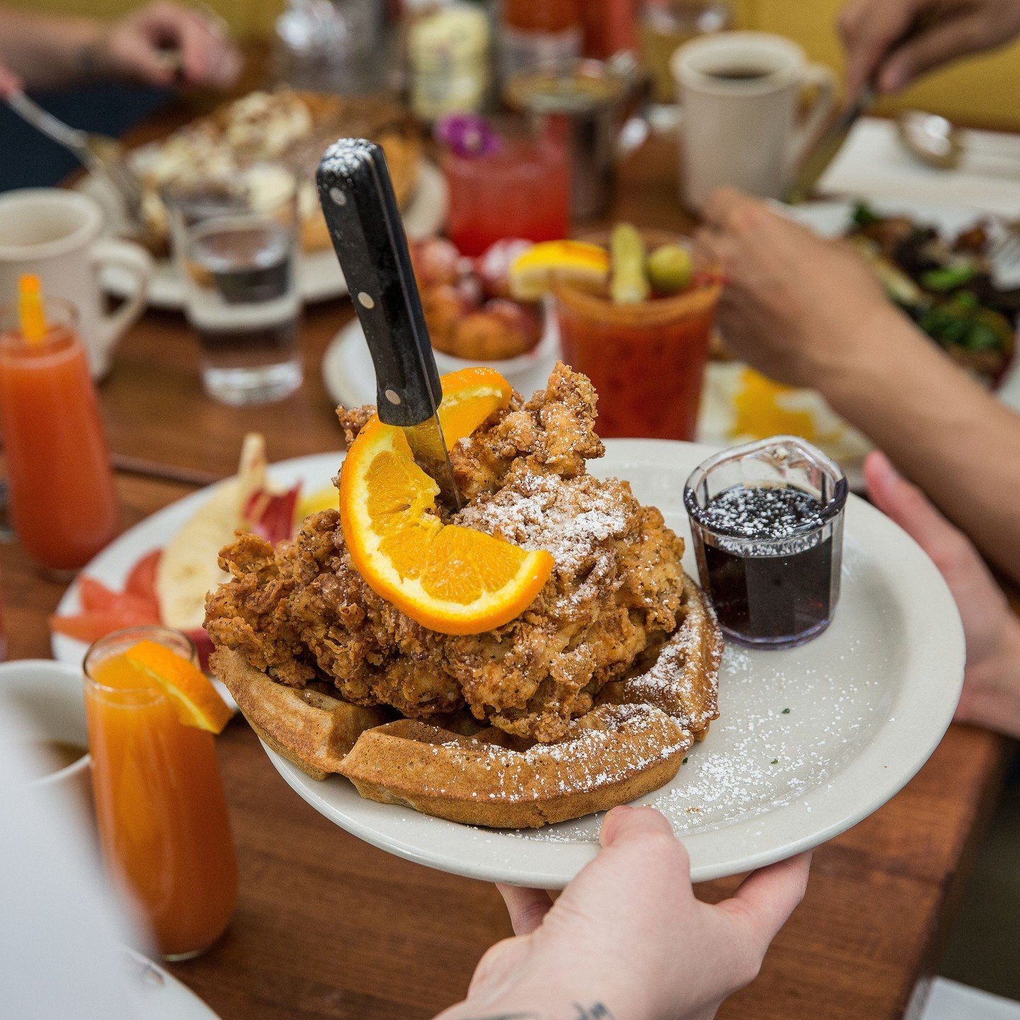 Spending the long weekend in Portland? We&rsquo;ll be here! We&rsquo;re open regular hours all Labor Day weekend. Come hungry and join us for brunch or dinner. 🍗⁠
⁠
#screendoorpdx #pdxfood #portlandfood