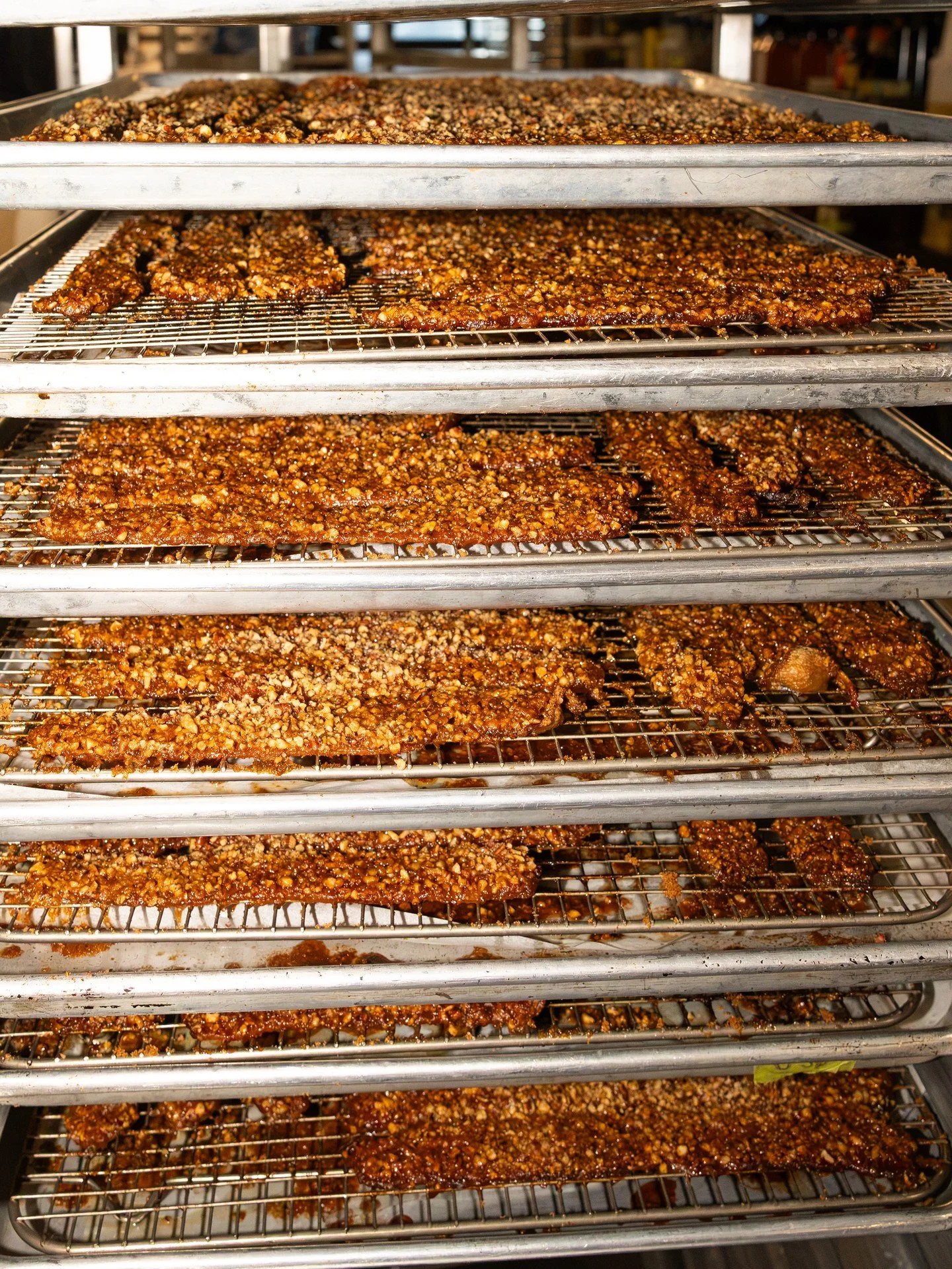 Caramelized, crispy golden praline bacon fresh from the oven. Join us for brunch this week, we&rsquo;re open daily from 8:30am to 2pm.⁠
⁠
#screendoorpdx #pdxfood #portlandfood #travelportland #exploreportland