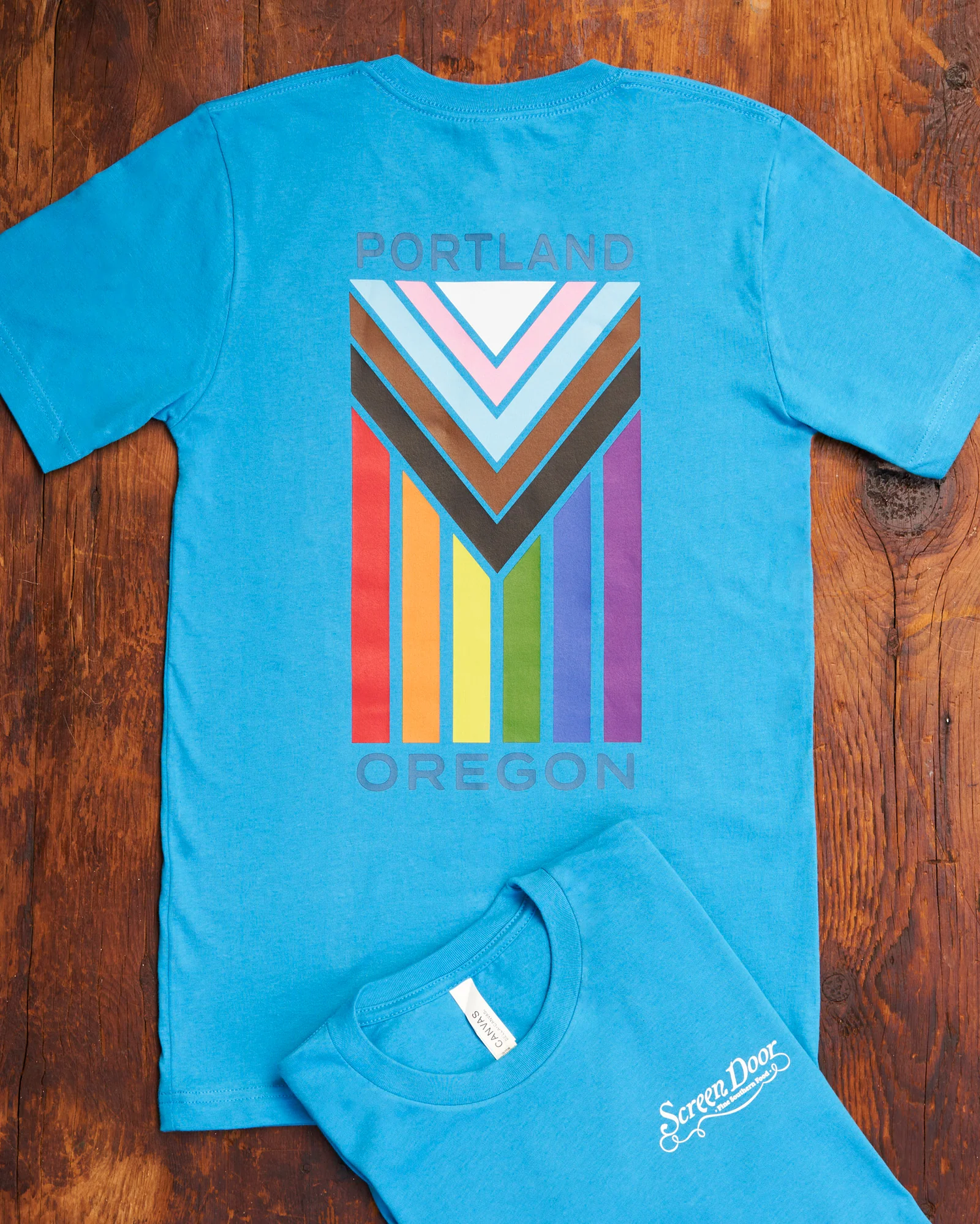 【新品タグ付き】PRIDE プライド デザインカットソー トップス 38 Blue Pride Flag T-Shirt Benefitting LGBTQ+ Youth — Screen Door
