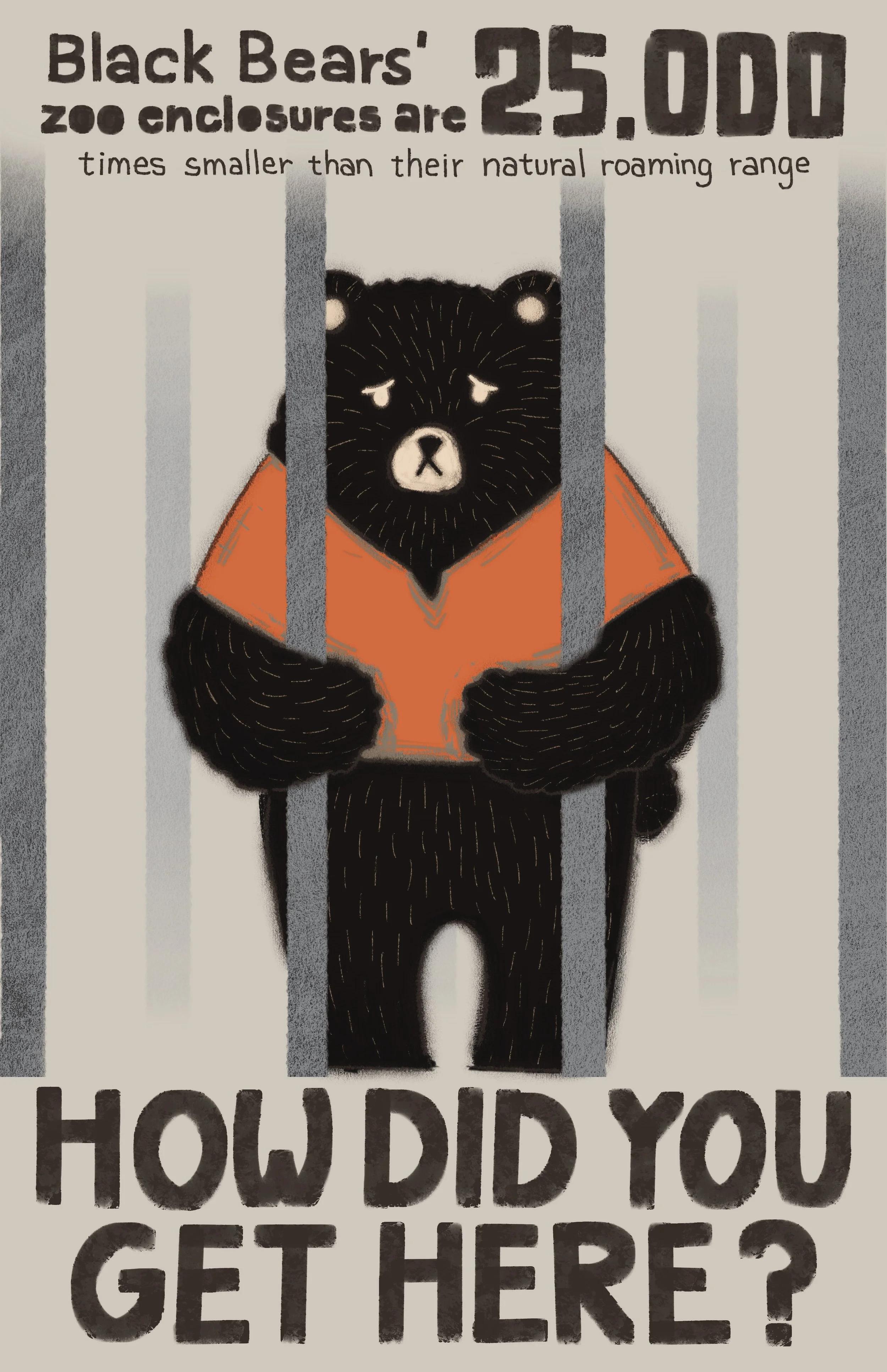 A poster made as a protest against Animal Cruelist.  