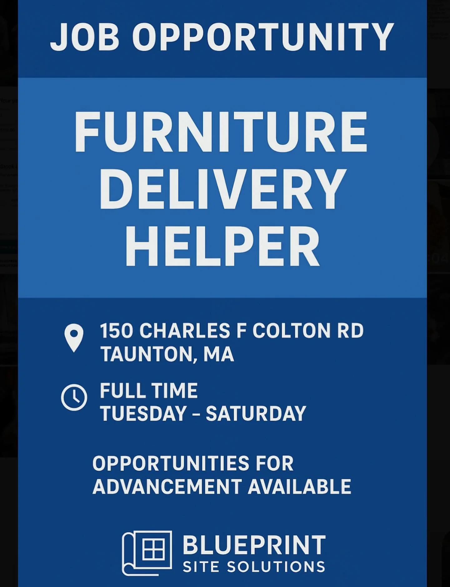 🚨JOB OPPORTUNITY AVAILABLE🚨

CONTACT US TO INQUIRE OR FOR ANY QUESTIONS