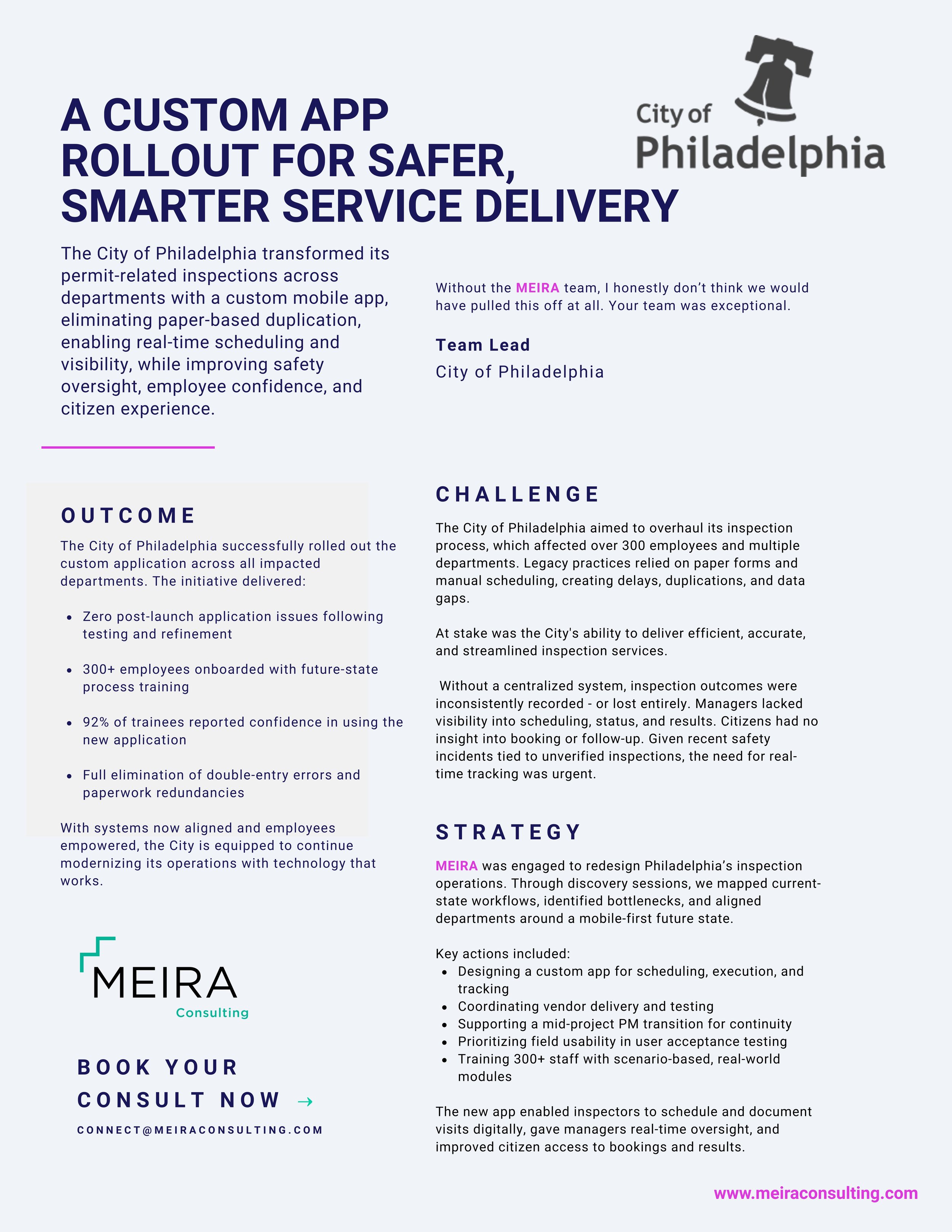 CASE STUDY: City of Philadelphia