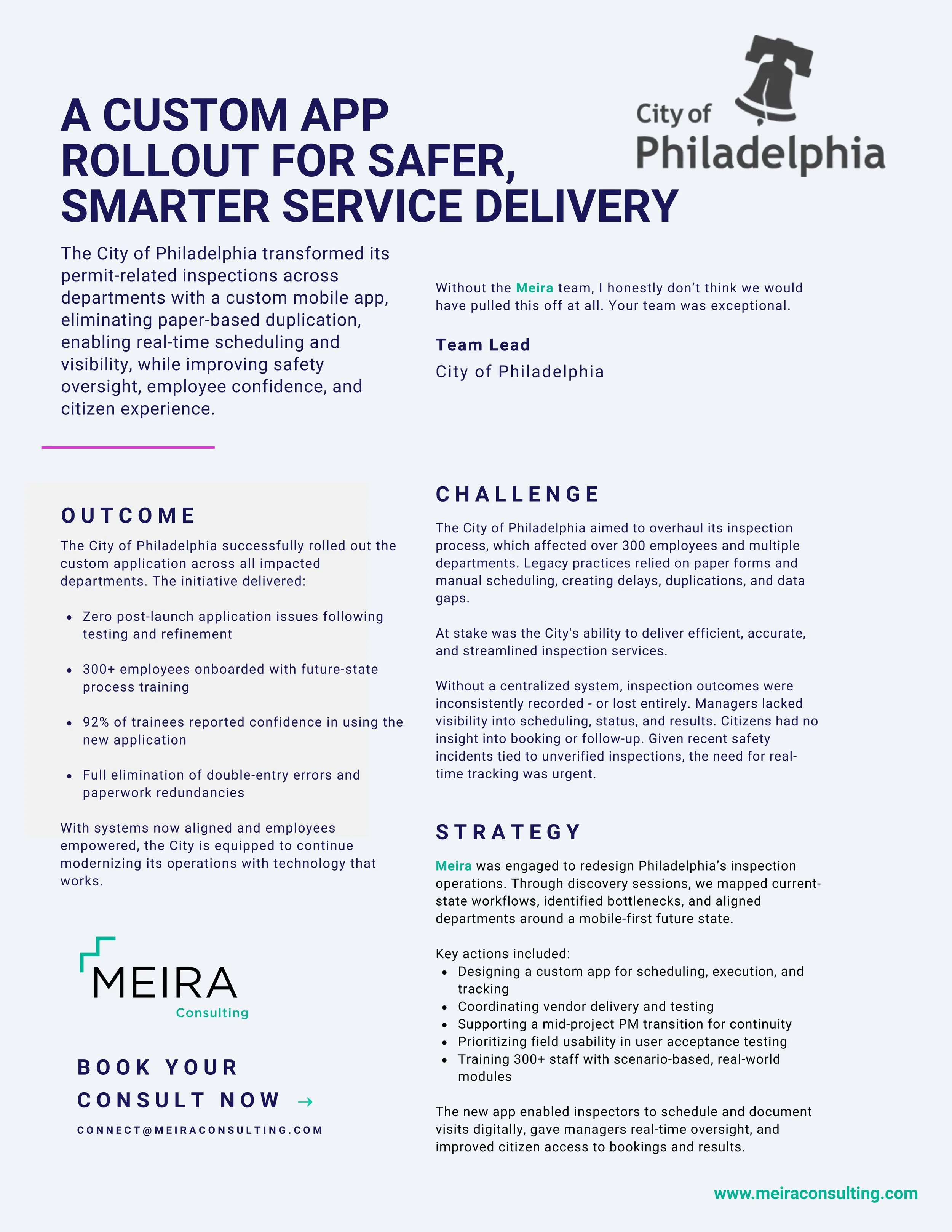 CASE STUDY: City of Philadelphia