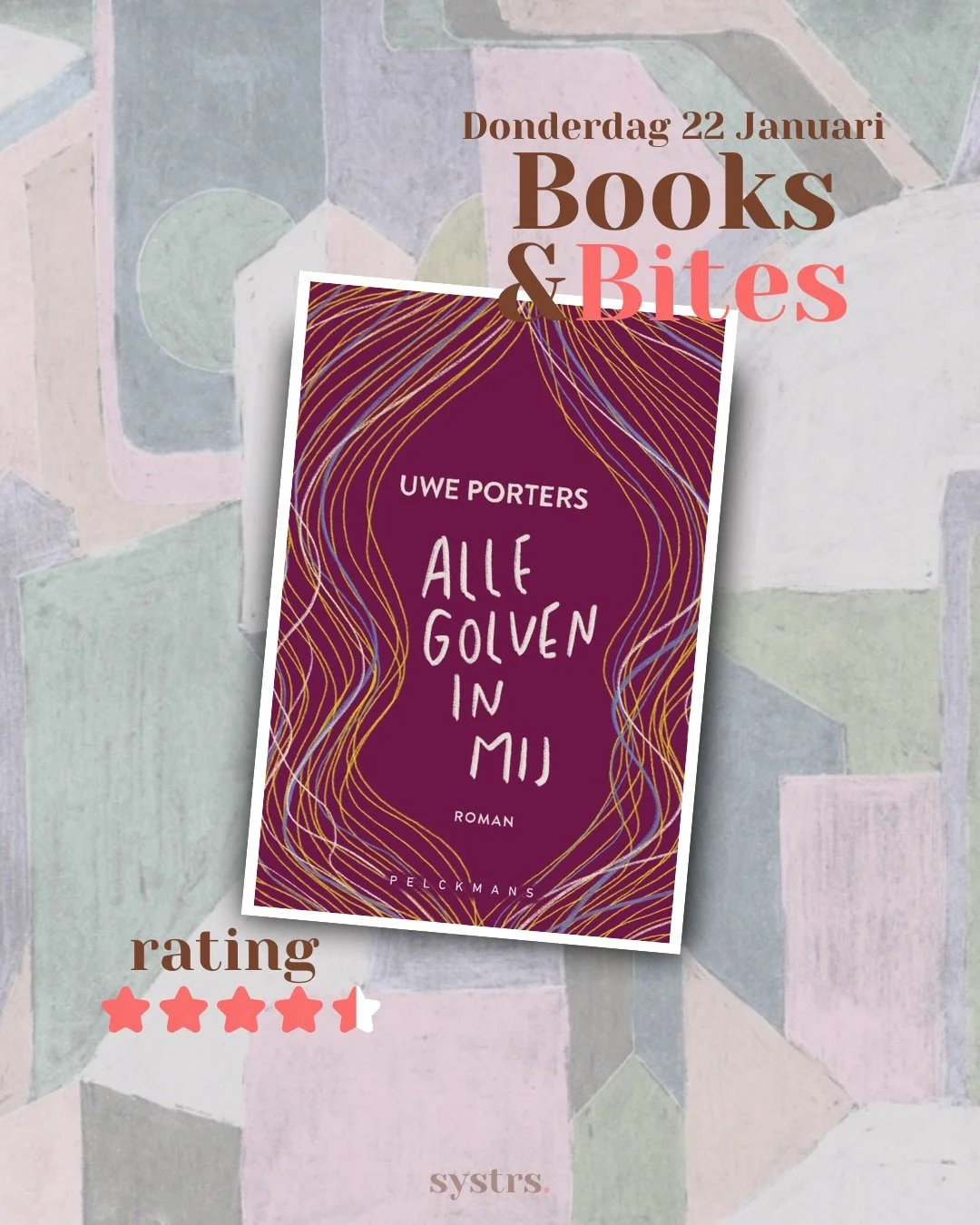 Books and Bites 📖

Januari is h&eacute;t moment om je eens aan te sluiten bij onze mooie boekenclub. Tijdens de books &amp; bites komen de mooiste gesprekken tot stand en wij weten wel zeker dat dat met de thema's van dit boek ook gaat lukken. 

Je 