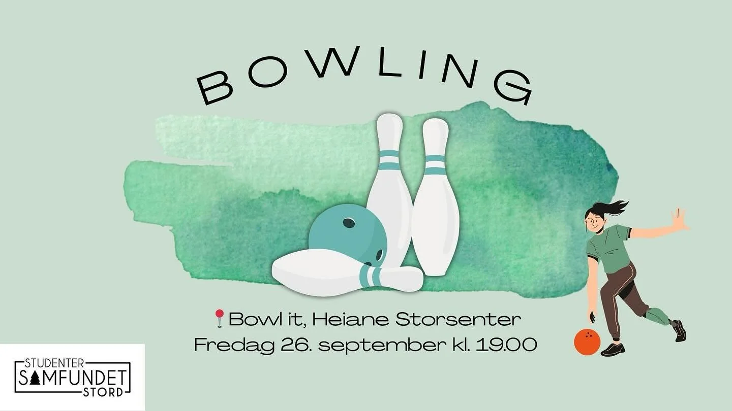 Det blir bowling 26. september! 🥳

For p&aring;melding og mer info, sjekk ut arrangementet p&aring; facebook 🫶🏻