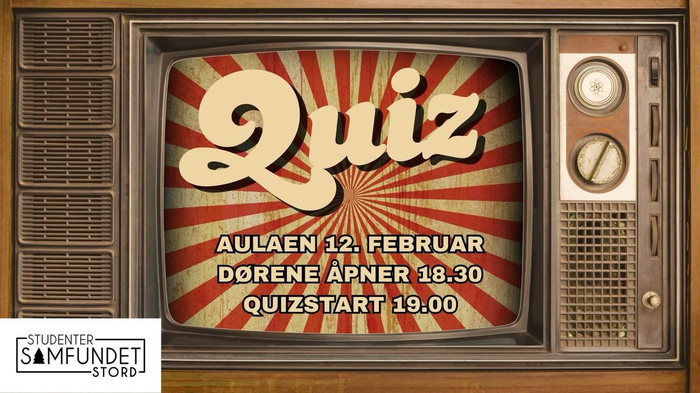 Det blir quiz torsdag neste uke! H&aring;per vi sees🤝