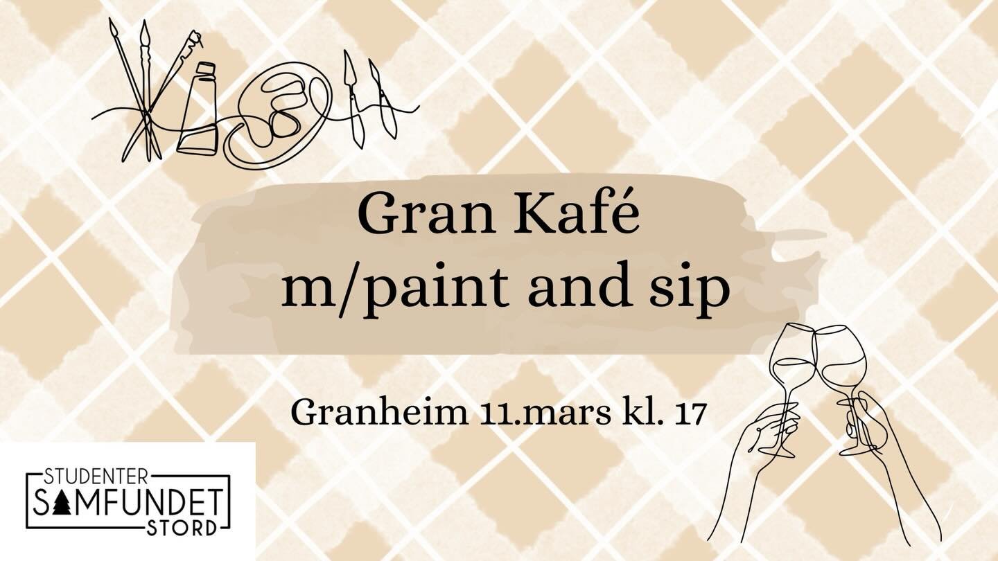 Det blir kaf&eacute; med paint and sip p&aring; onsdag 🩷 ta turen innom!🫶🏻