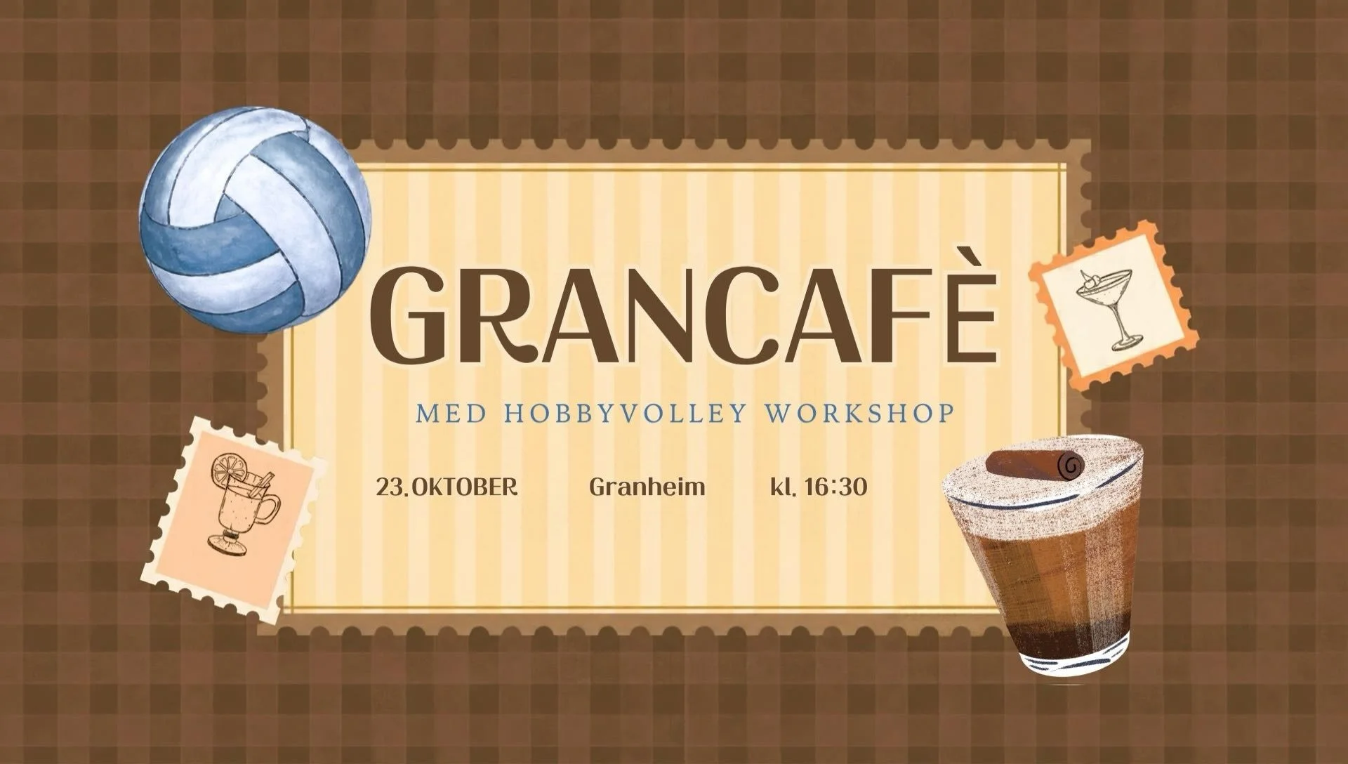 Velkommen til ny runde med GranCaf&egrave;!☕️Denne gangen blir det ogs&aring; workshop med laging av plakater til hobbyvolley🏐

Mer info finner du p&aring; facebook🩷