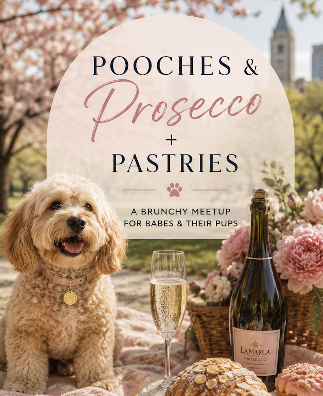 Pooches & Prosecco + Pastries!