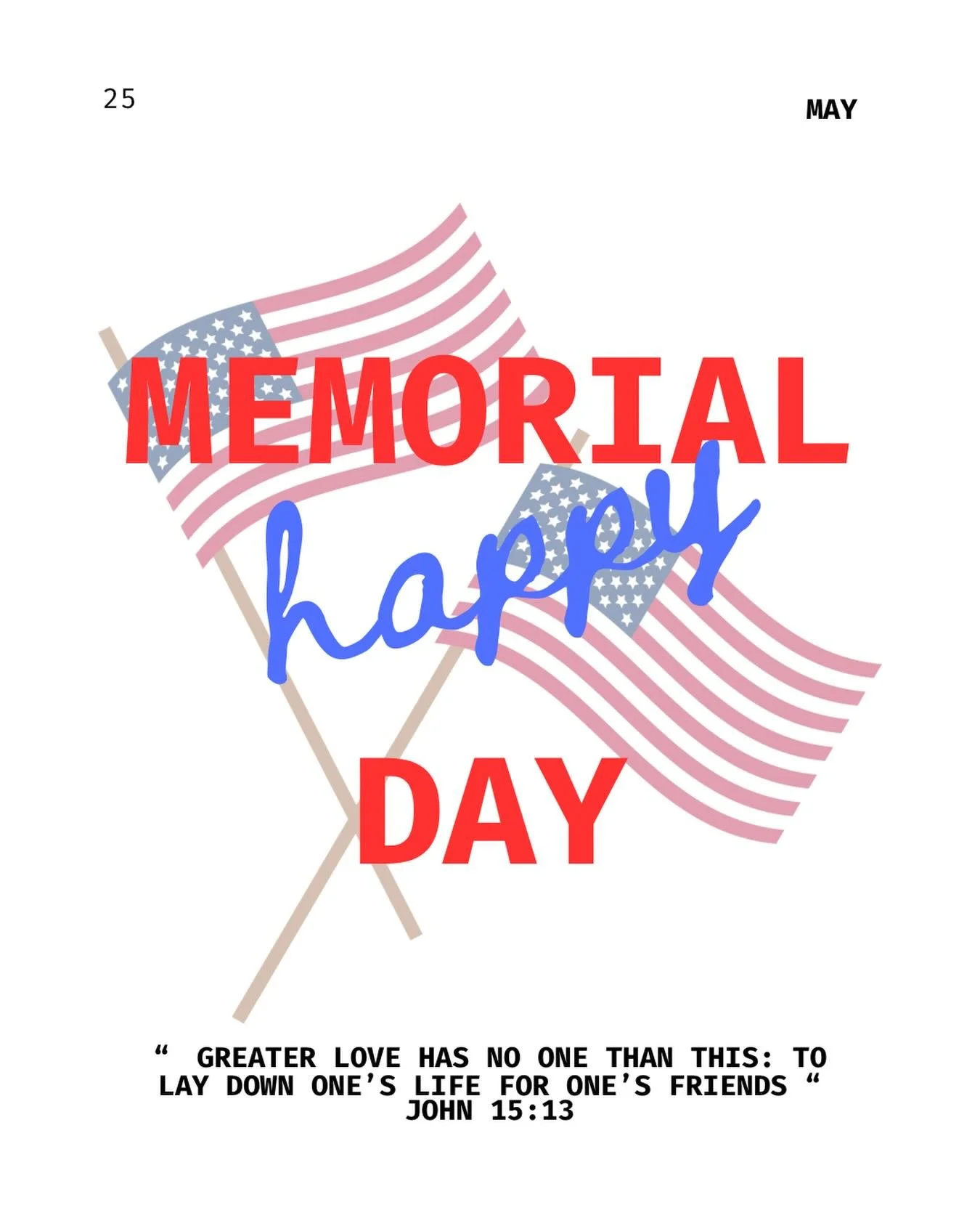 Today we honor and remember all those who have given their lives to ensure our freedom. 🤍

As we gather with family &amp; friends today, let us be thankful for the freedom we enjoy because of these heroes. Their love and sacrifice will never be forg