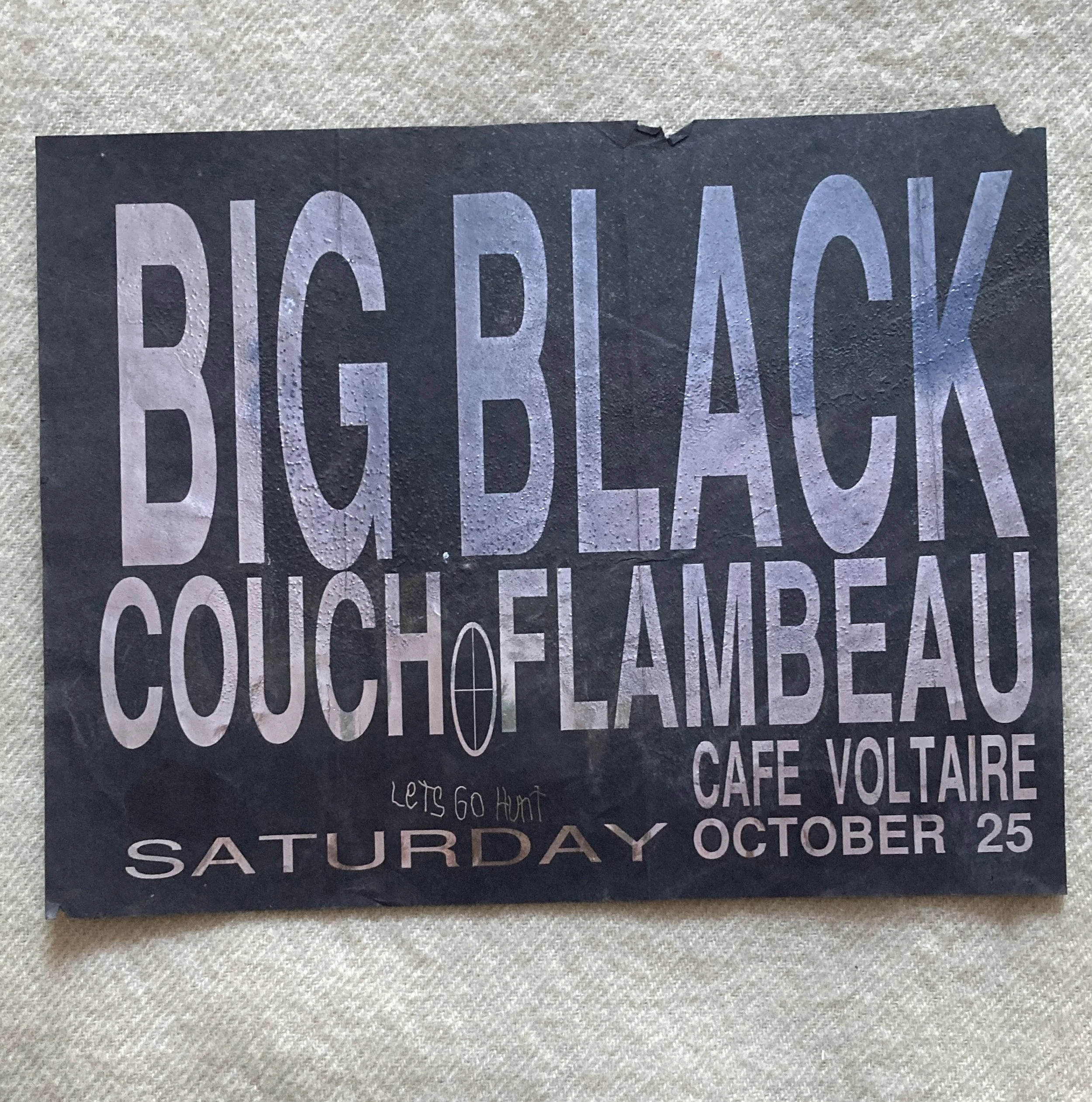 BIG BLACK / COUCH FLAMBEAU Cafe Voltaire (MILWAUKEE)