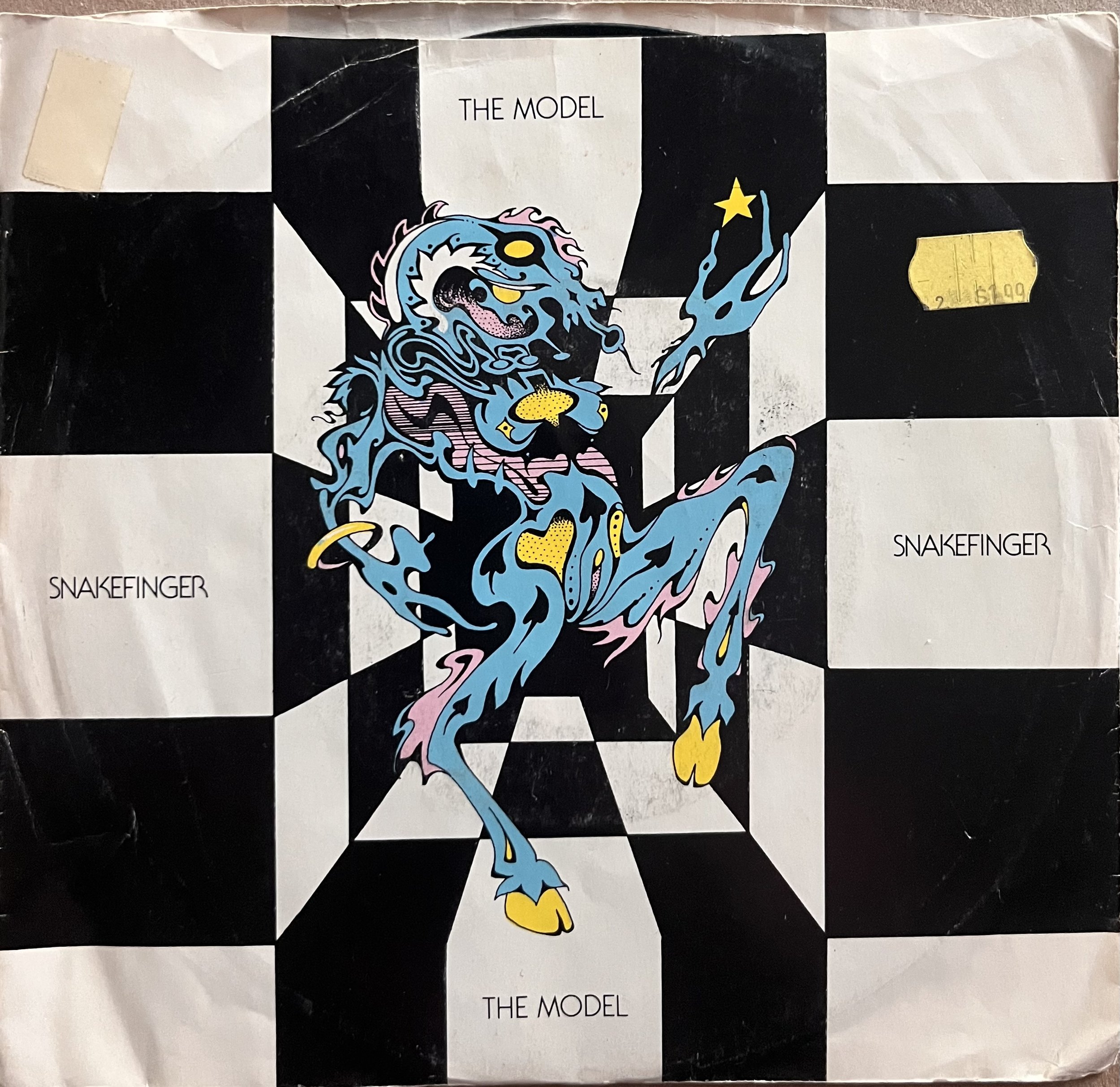 SNAKEFINGER "The Model" 7" with old price sticker and light edge wear