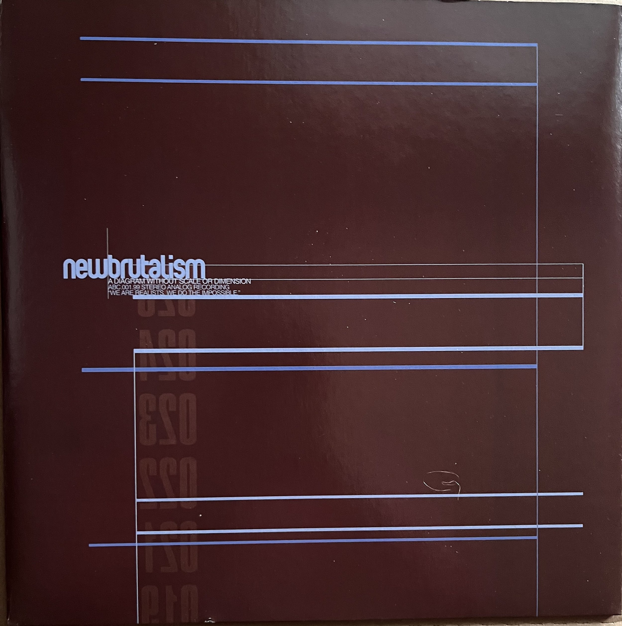 NEW BRUTALISM "A Diagram Without Scale or Dimension" LP RECORDED BY STEVE ALBINI