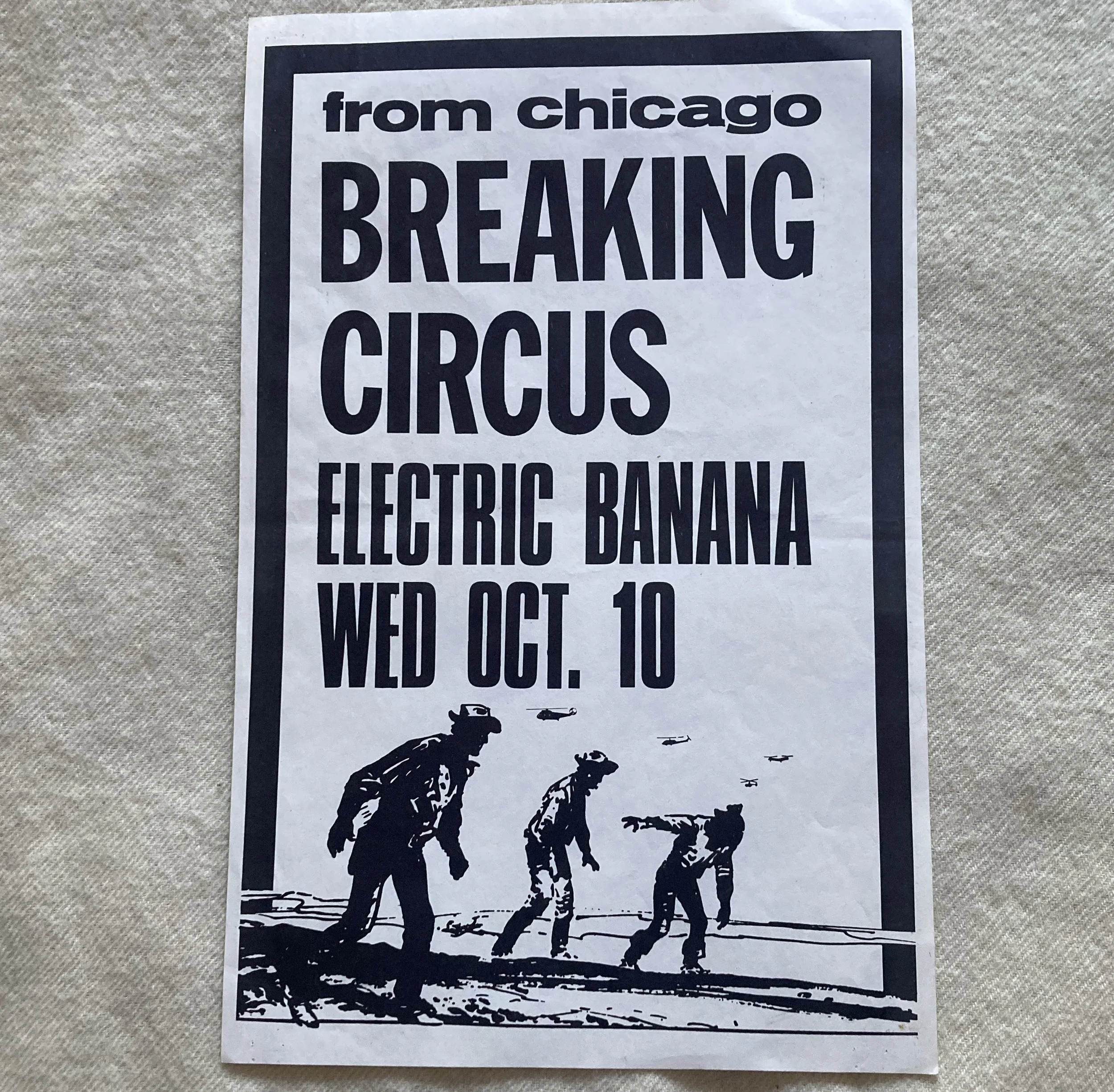 BREAKING CIRCUS at Electric Banana (PITTSBURGH) oct 10 '84 *SA