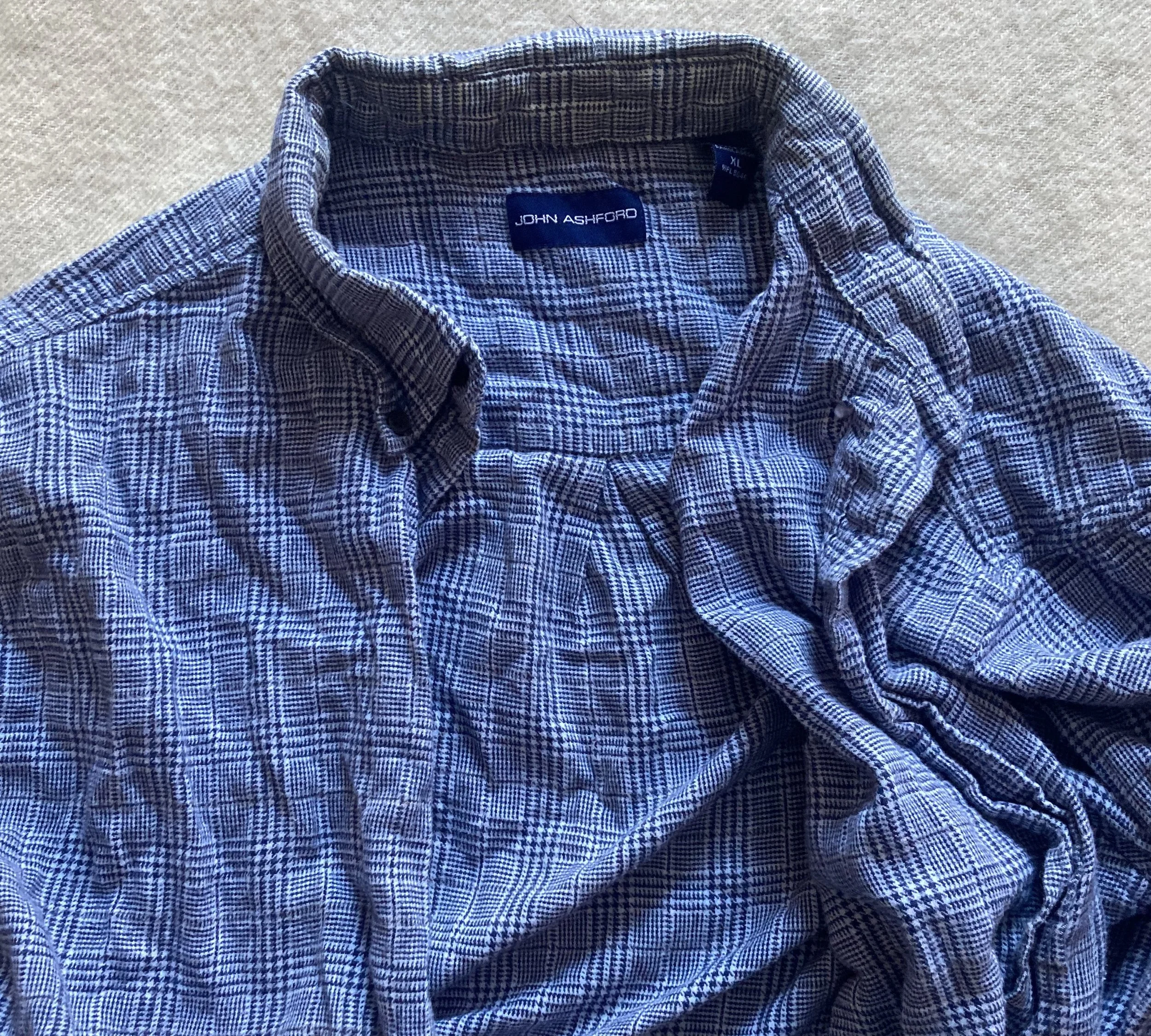 XL JOHN ASHFORD FLANNEL SHIRT