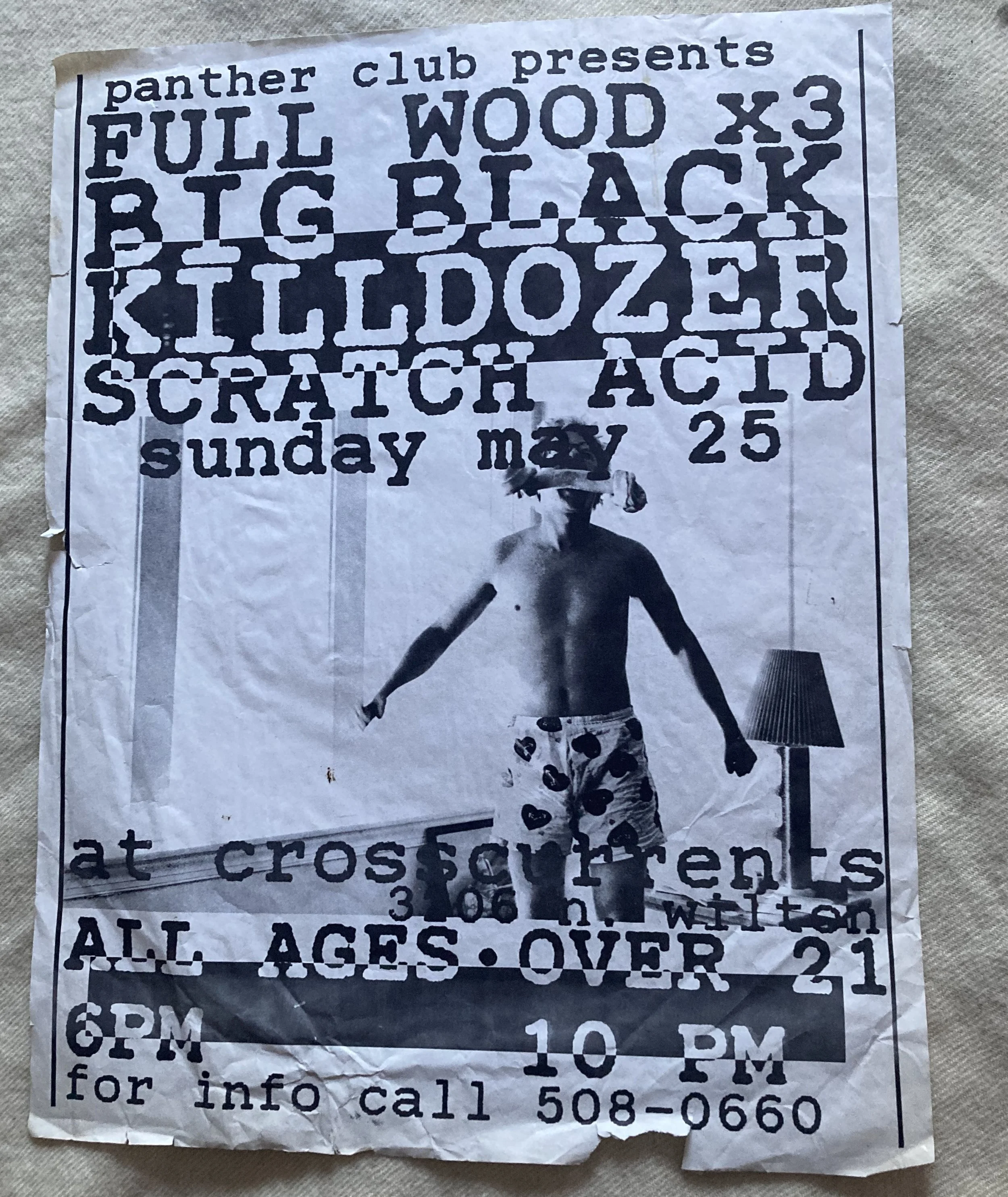 FULL WOOD X 3: BIG BLACK / KILLDOZER / SCRATCH ACID Cross Currents (CHI) 5/25/86