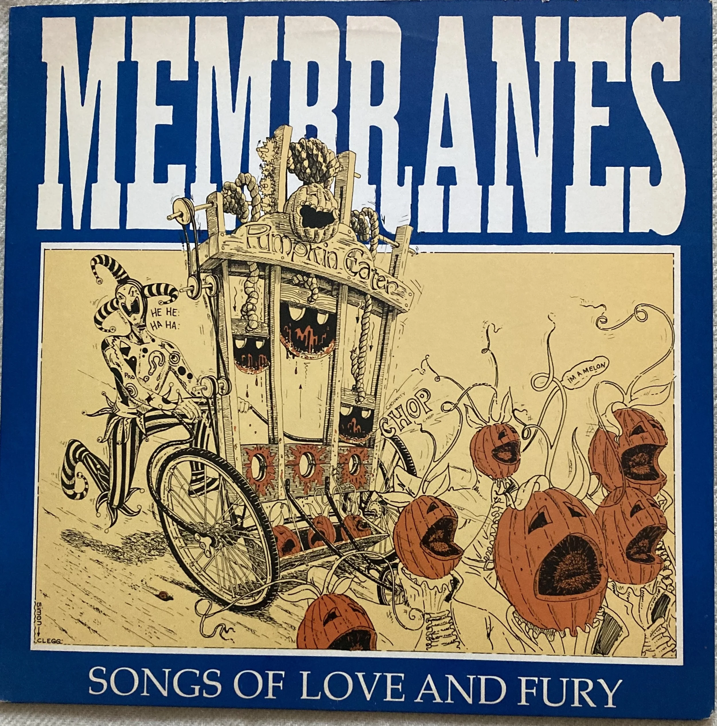 MEMBRANES "Songs of Love and Fury" test pressing
