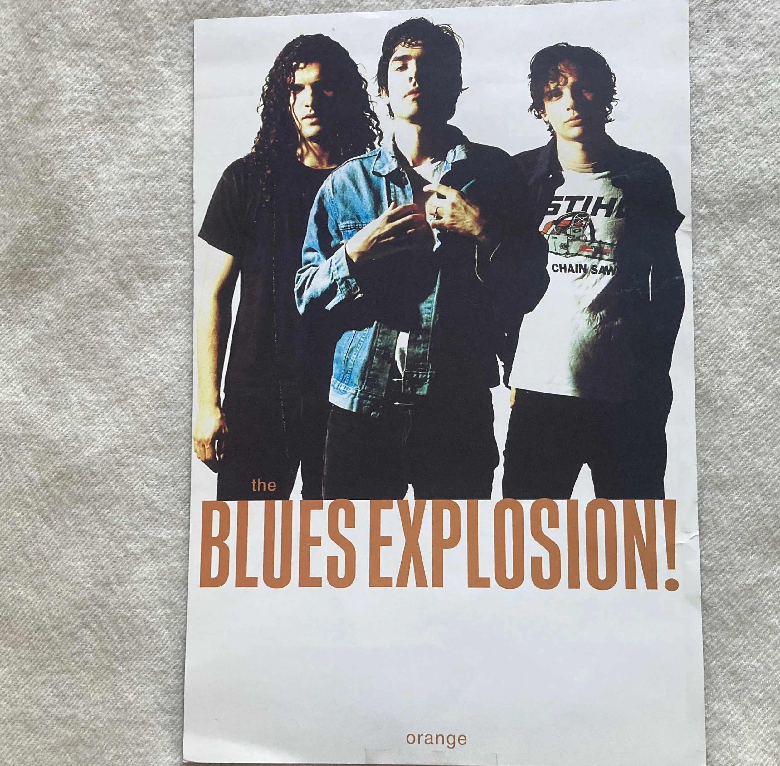 BLUES EXPLOSION "Orange" 2-sided promo poster