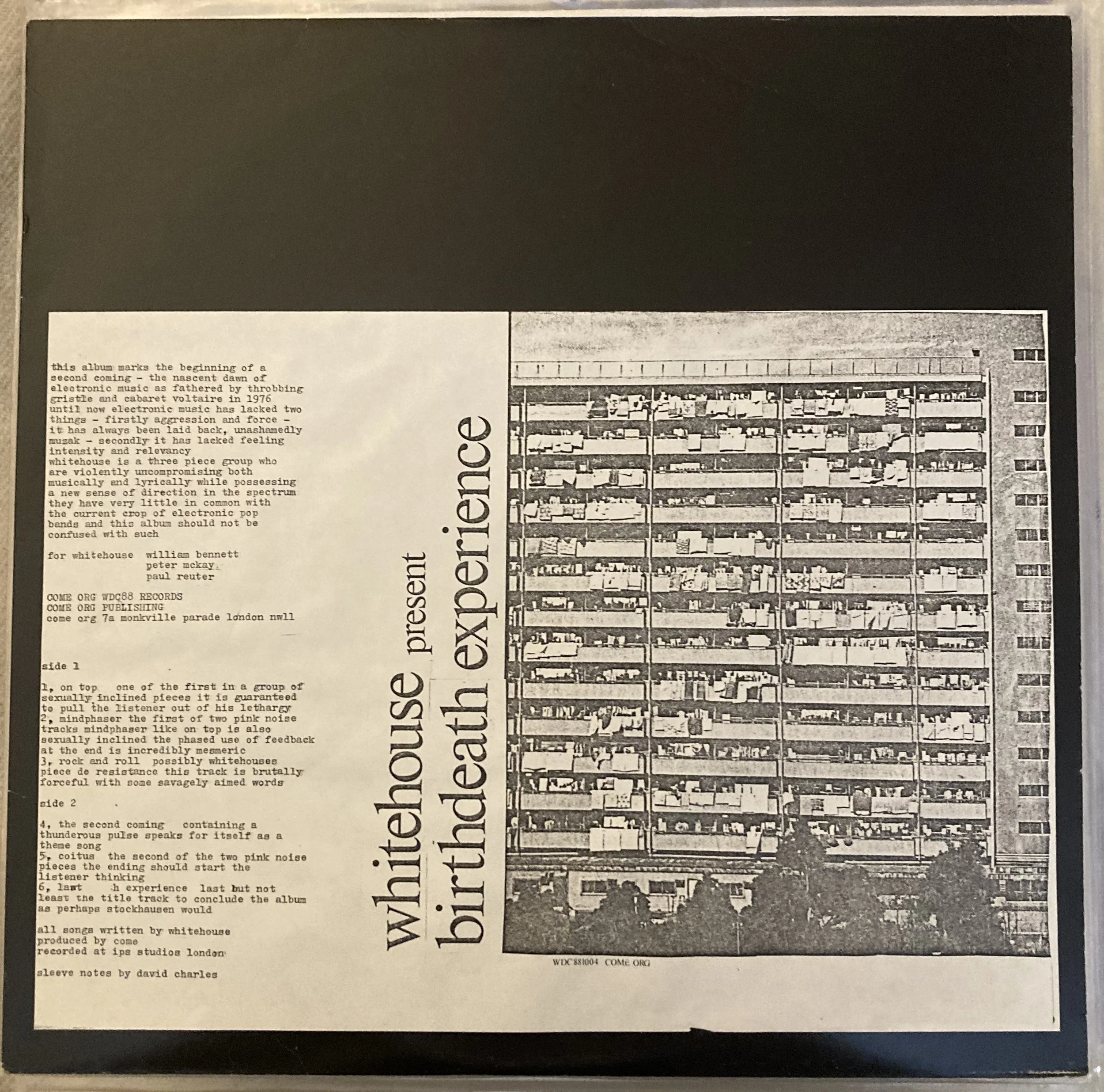 WHITEHOUSE “Birthdeath Experience”