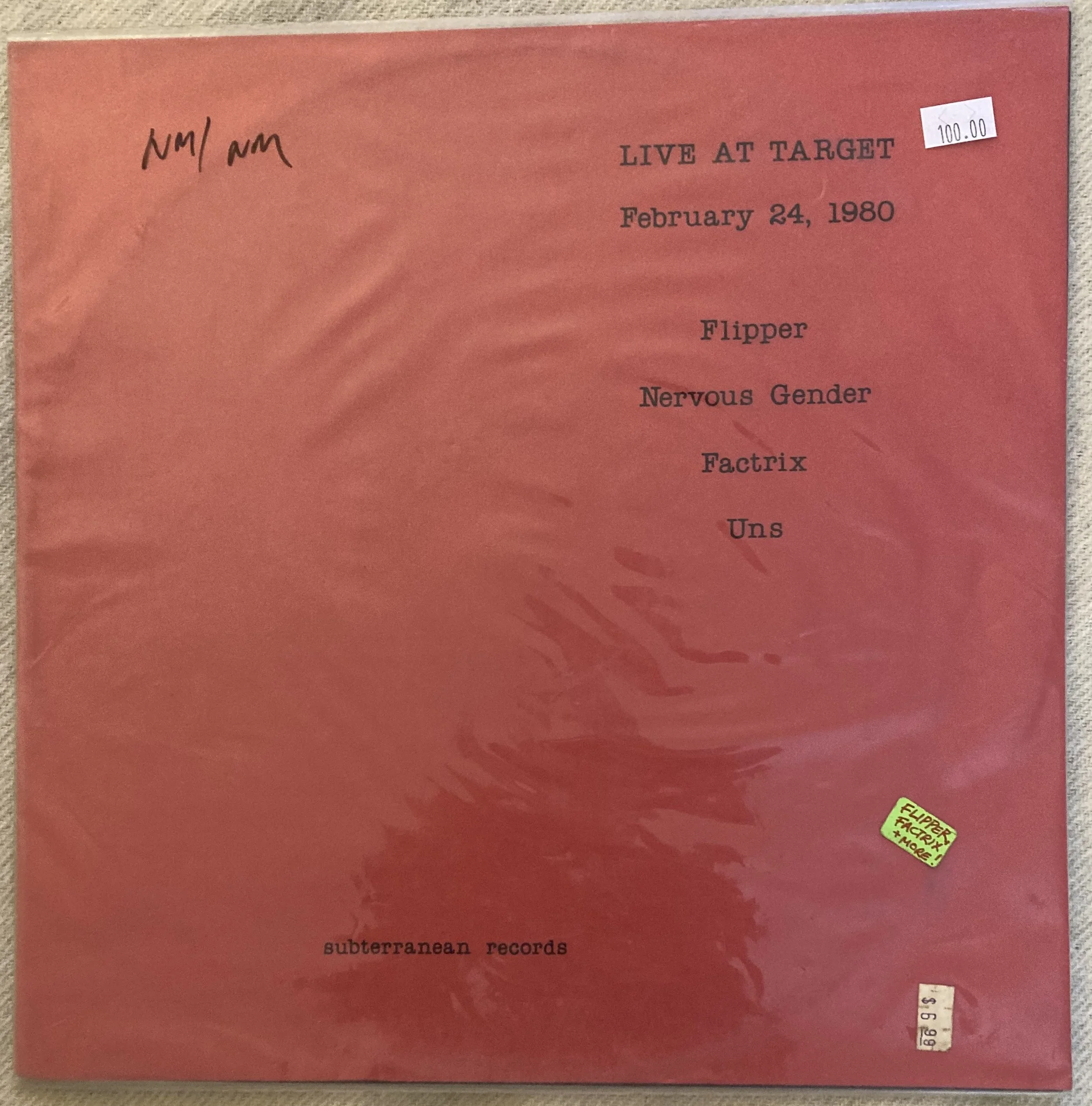 VARIOUS "Live at Target Feb, 24, 1980"