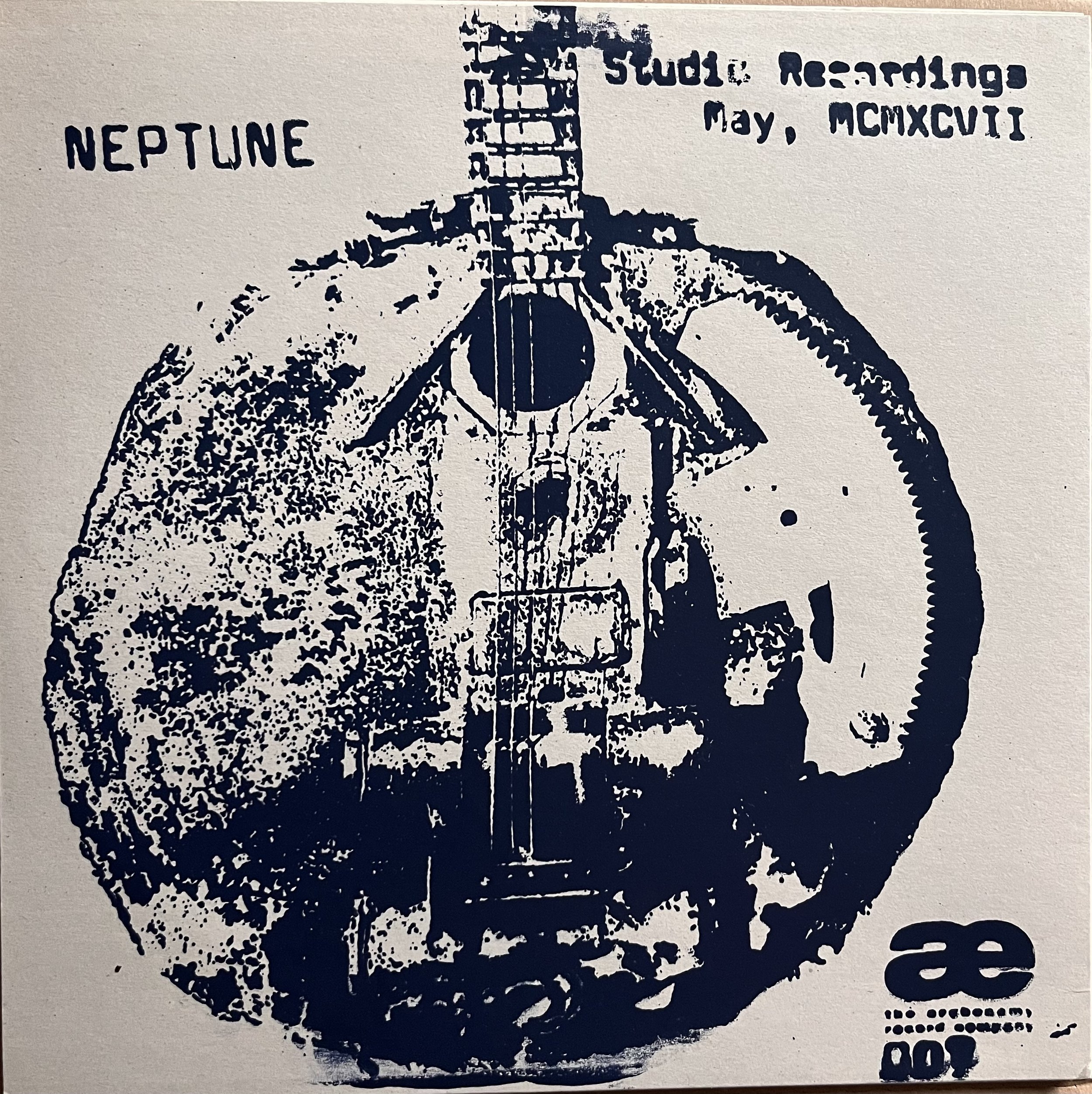 NEPTUNE "Studio Recordings May MCMXCVII" LP with handmade sleeve & metal insert