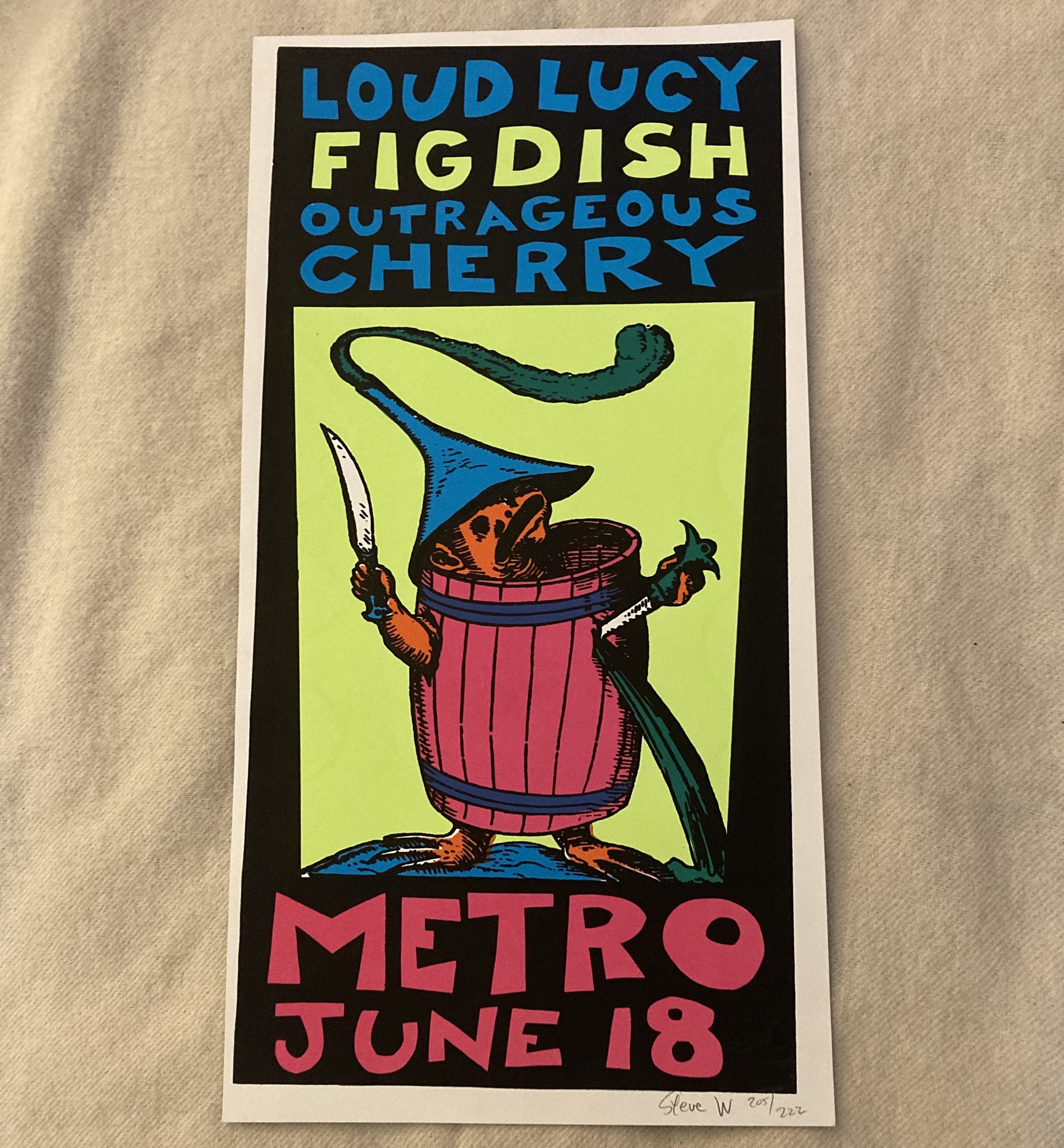 LOUD LUCY / FIG DISH / OUTRAGEOUS CHERRY Metro (CHI)  June4 18 '94
