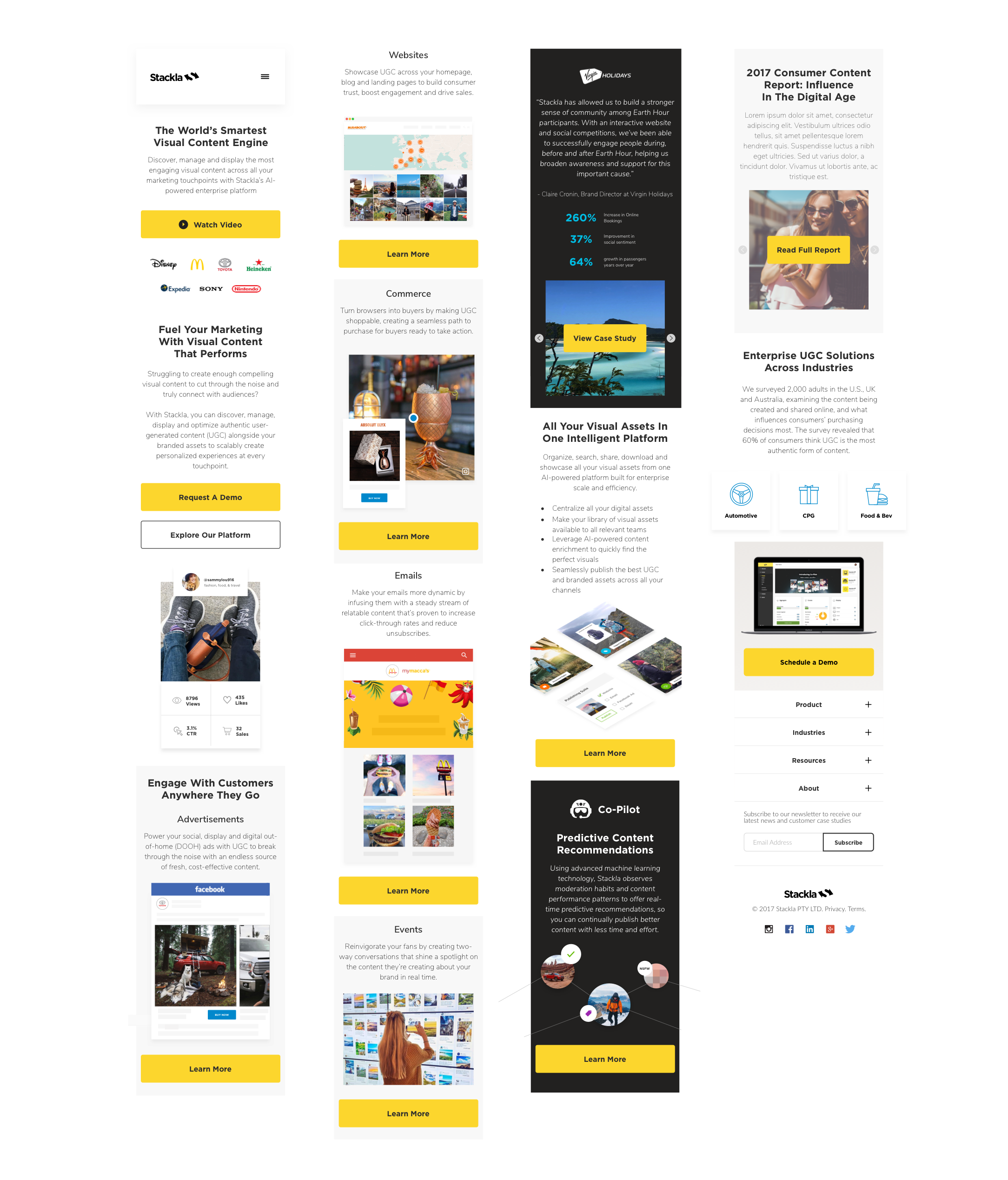  Below is the old homepage and some notes relating to some of the problems I fixed with the redesign.    