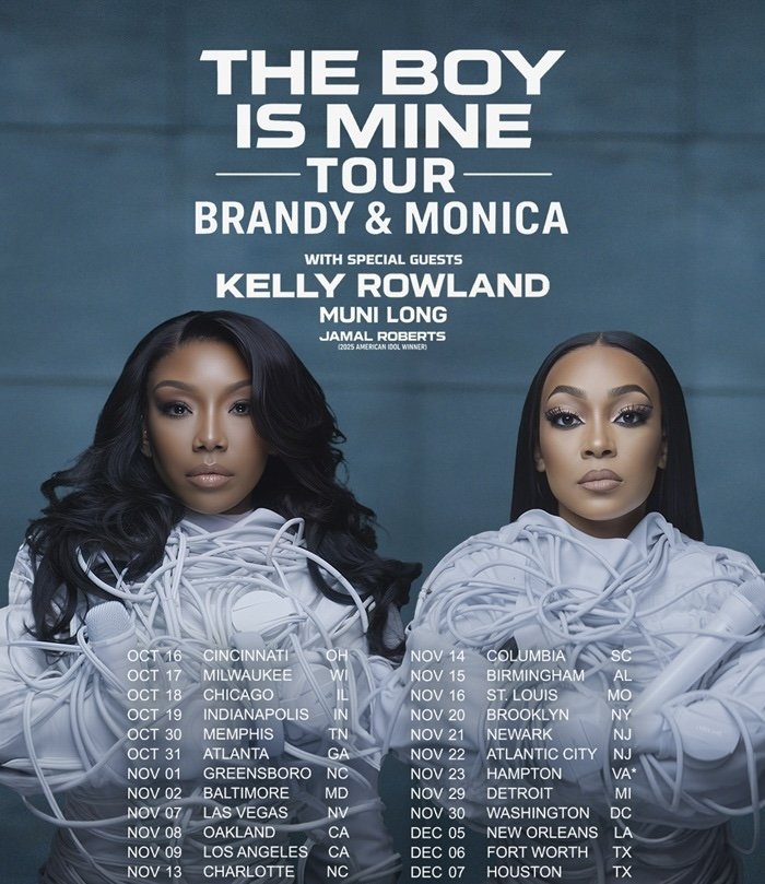 Brandy and Monica Reunite for “The Boy Is Mine Tour,”