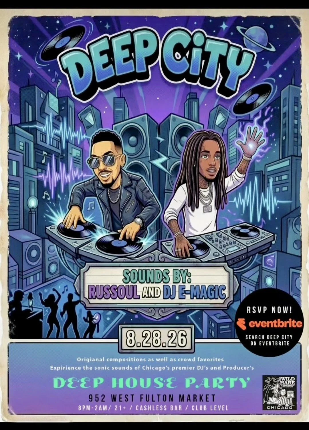 Dj E-magic &amp; DJ russoul: deep city house rave