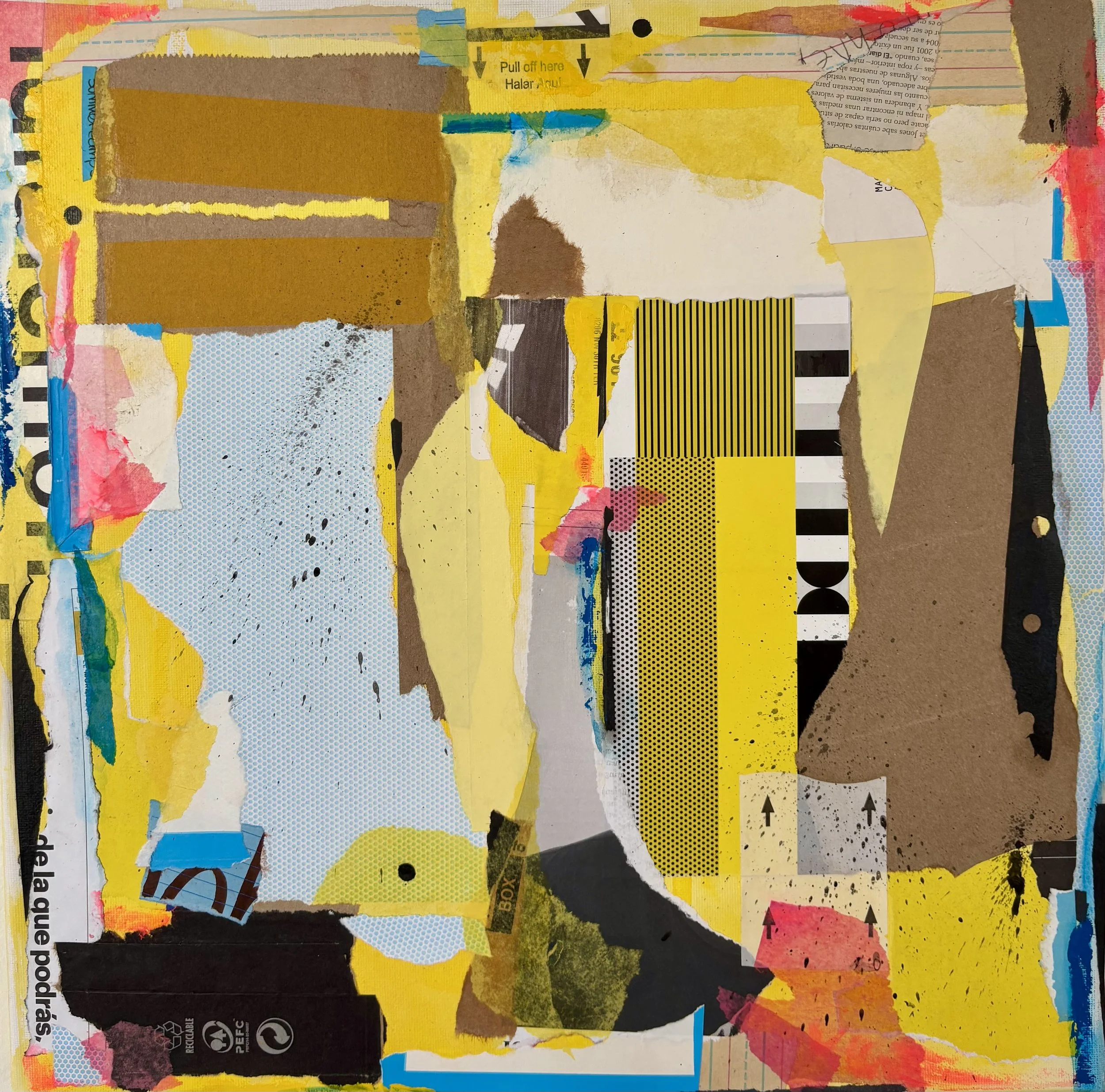 More of Y than CMK.
Technique: Collage on canvas (acrylic, paper)
Year: 2026
40 x 40 cm