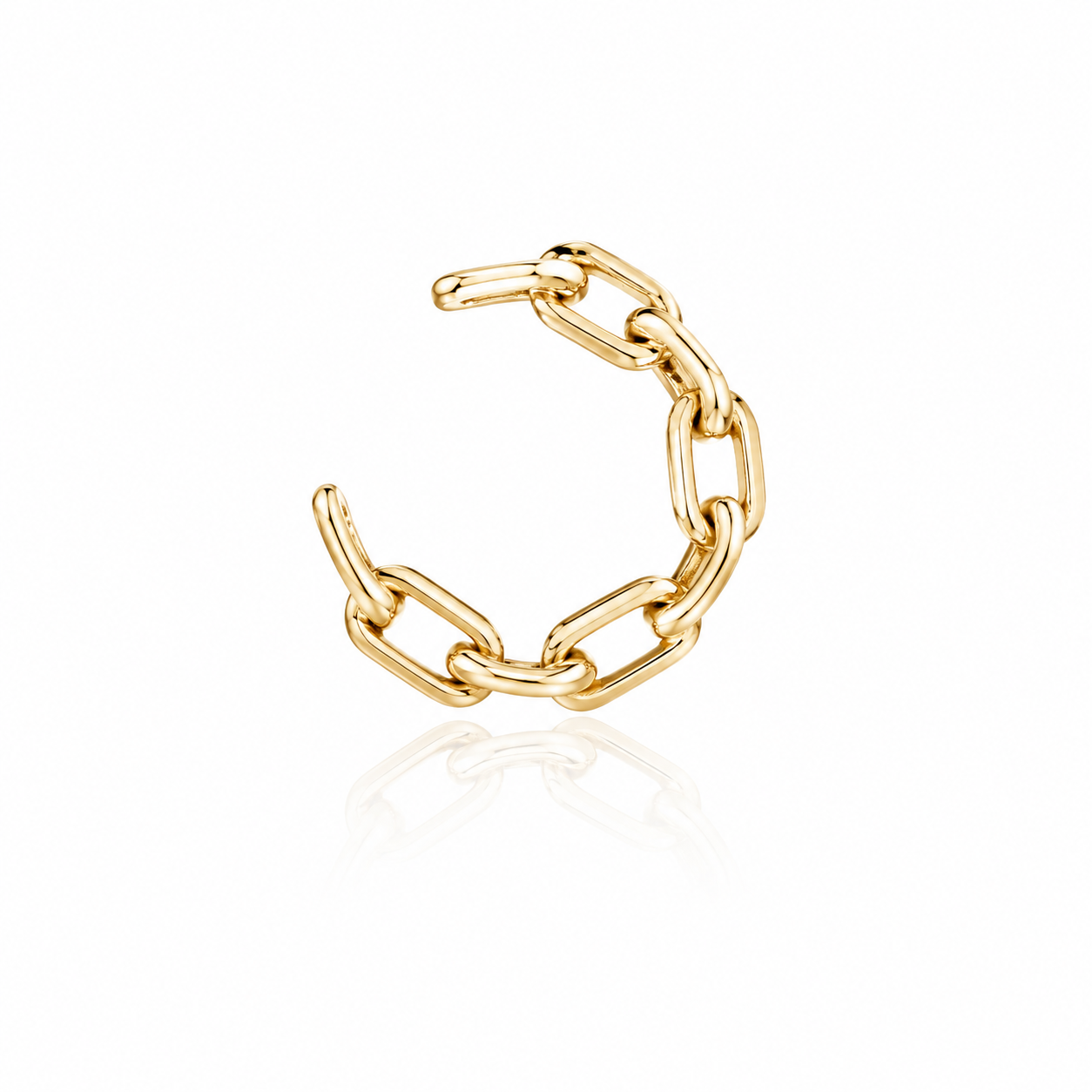 Pierncing elo Cartier com banho de ouro 18